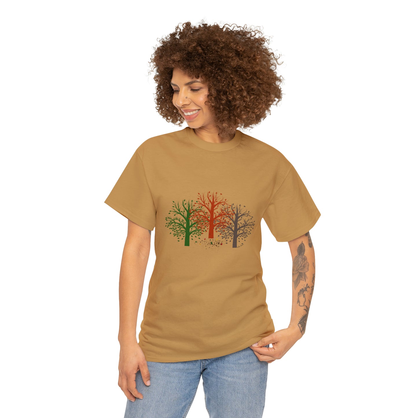 Unisex Autumn-Trees T-shirt: Cotton | 3 colors | Graphics
