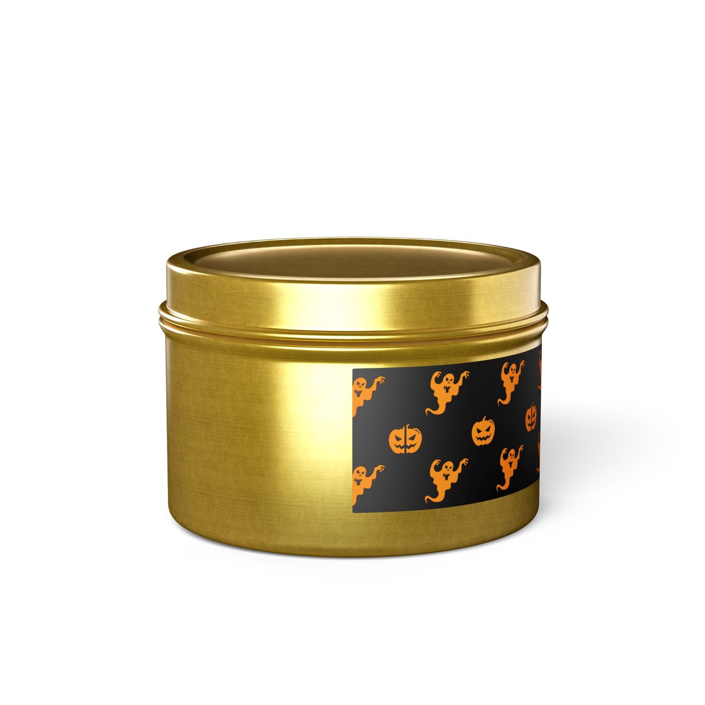 Halloween Tin Candles: 4 oz.; 2 colors; 5 Scents; Soy wax
