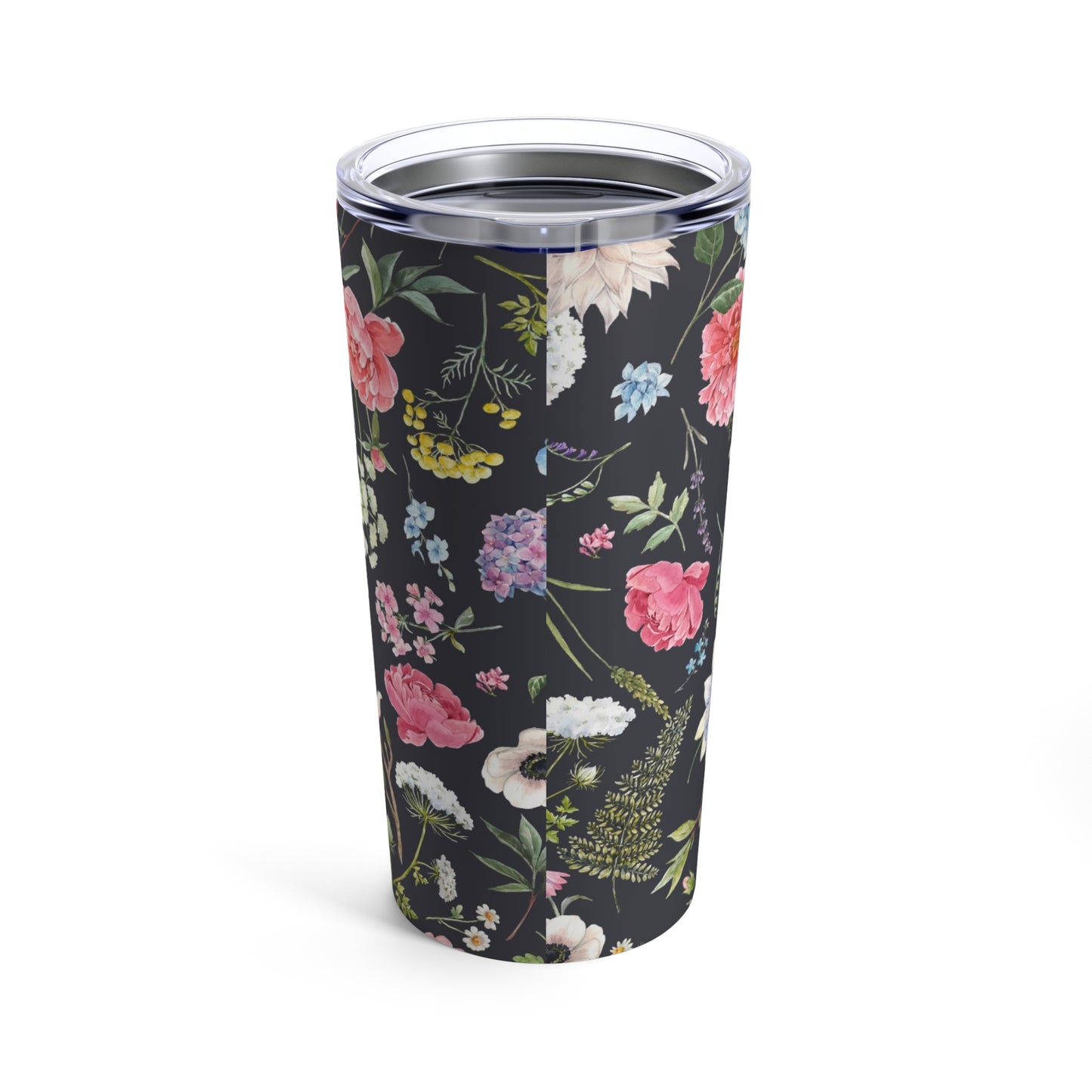 A Printify Flower Garden Tumbler: 20 oz., Stainless steel; Insulated