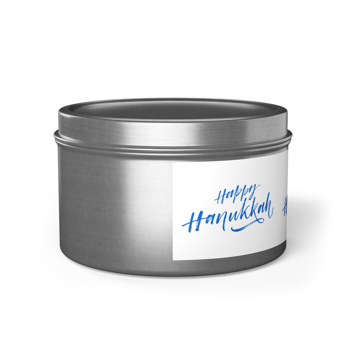 Happy Hanukkah Tin Candles: 2 sizes; Scented Candle Gift