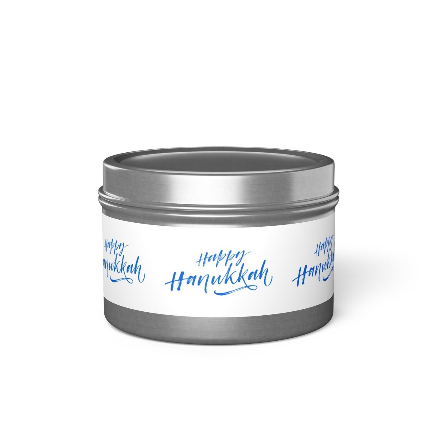 Happy Hanukkah Tin Candles: 2 sizes; Scented Candle Gift