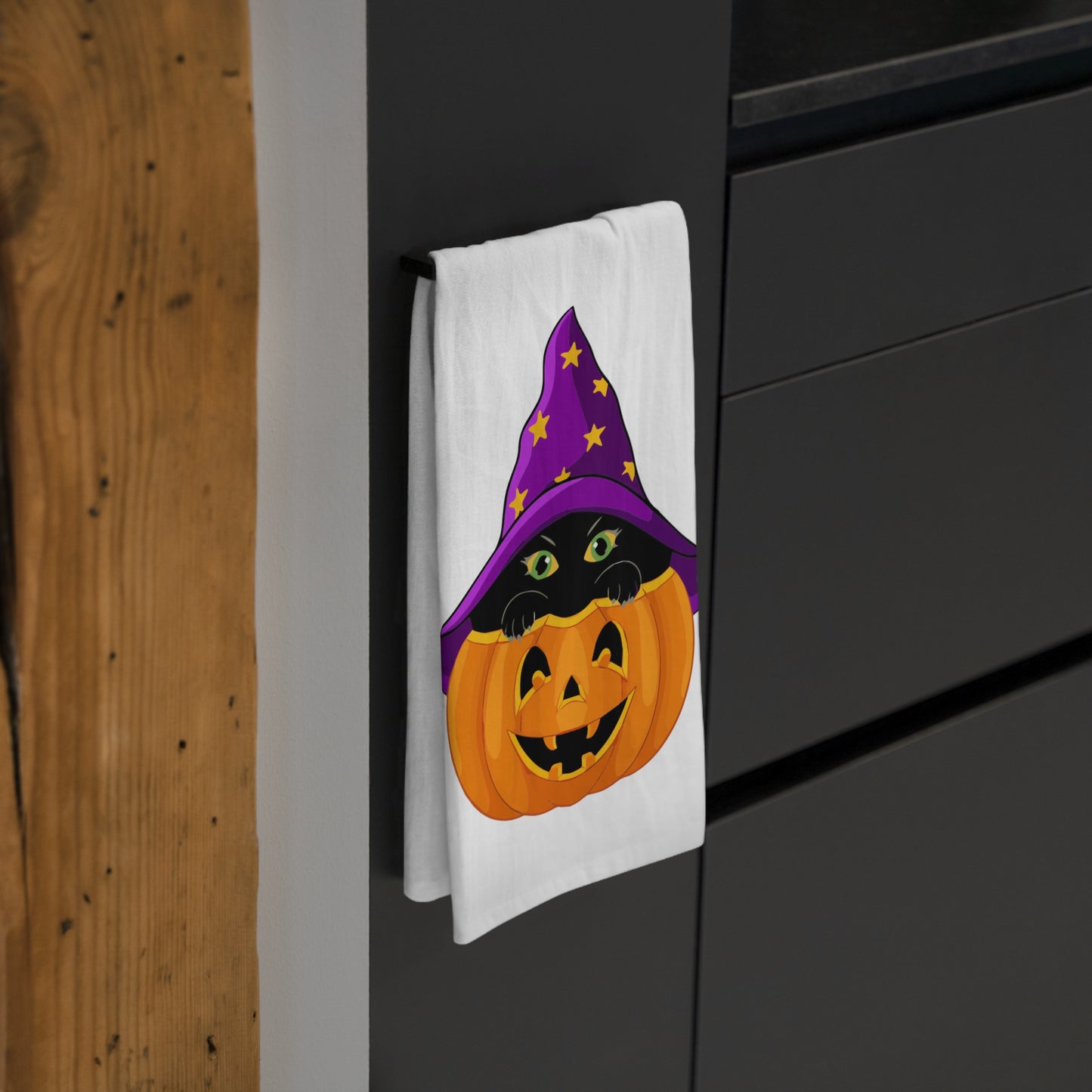 Mock up of towel hanging on a bar