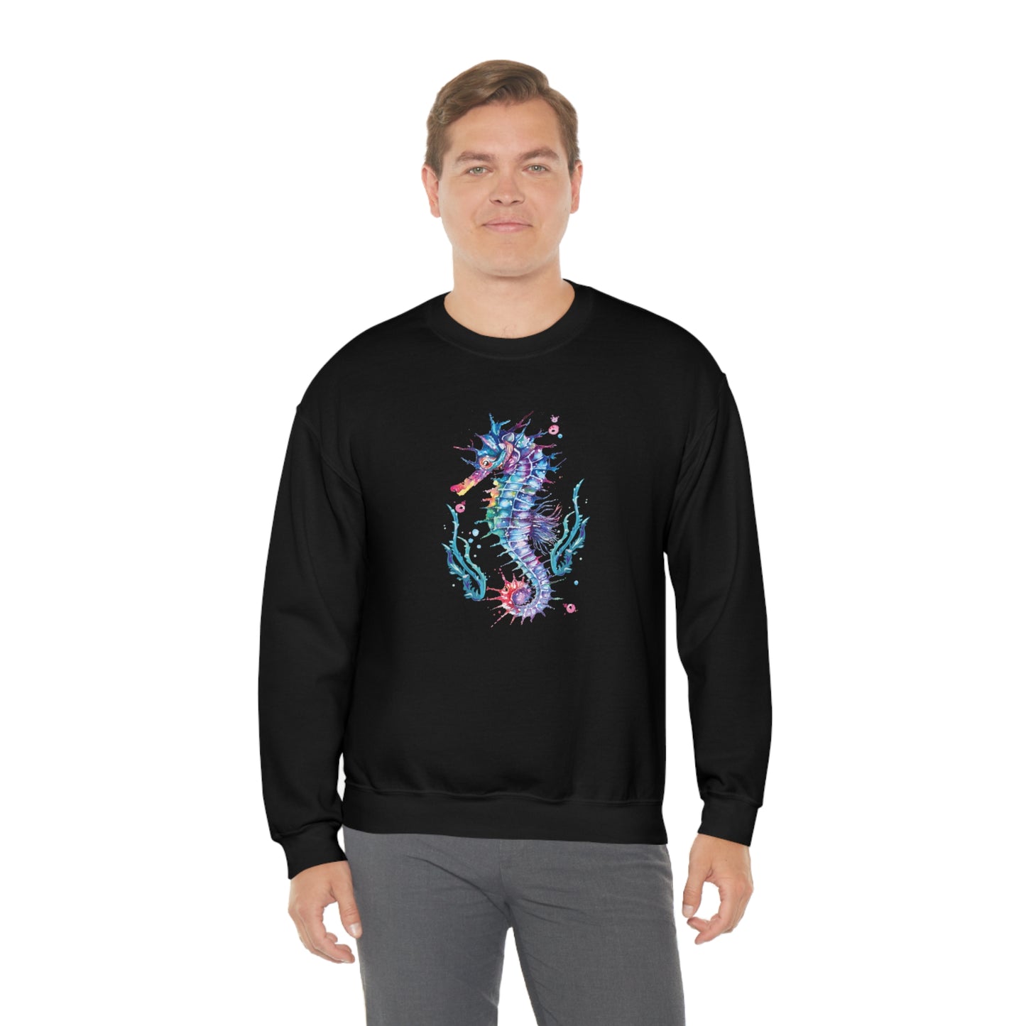 Mock up of a man wearing the Black shirt