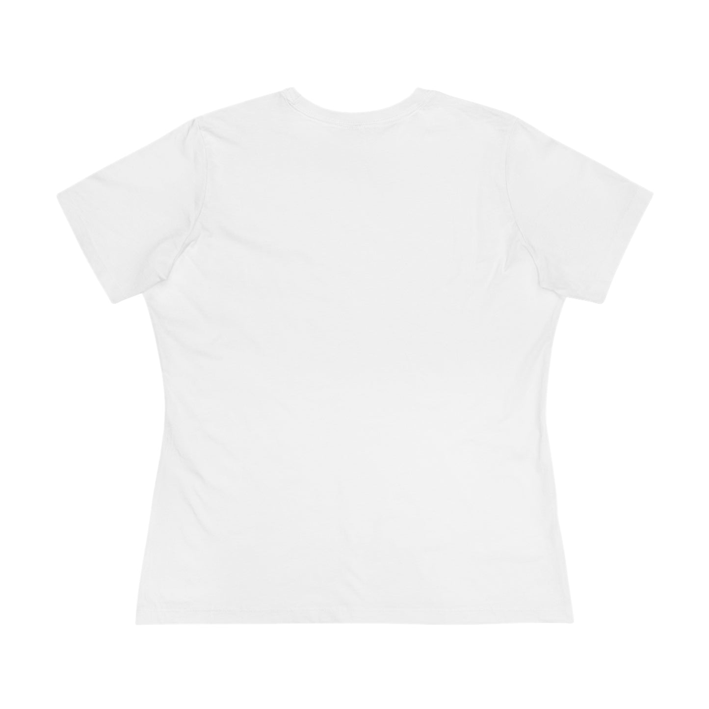 Flat back view of the White t-shirt