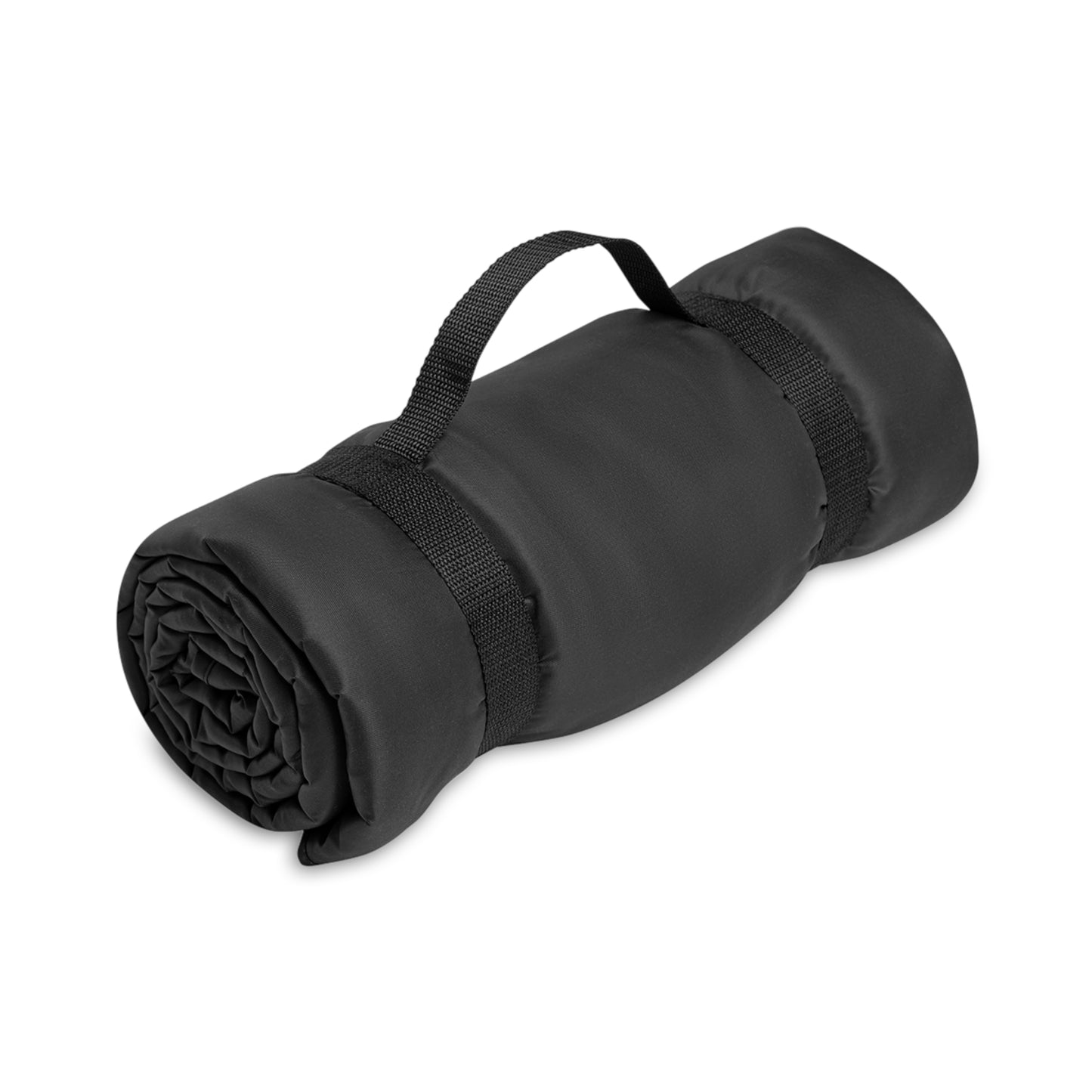 The Portable Picnic Blanket by Printify, made of polyester and fleece, measures 61" x 51" and includes a carrying strap secured by two straps for portability. Ideal for outdoor gatherings, this versatile gear ensures you're always ready for adventure.