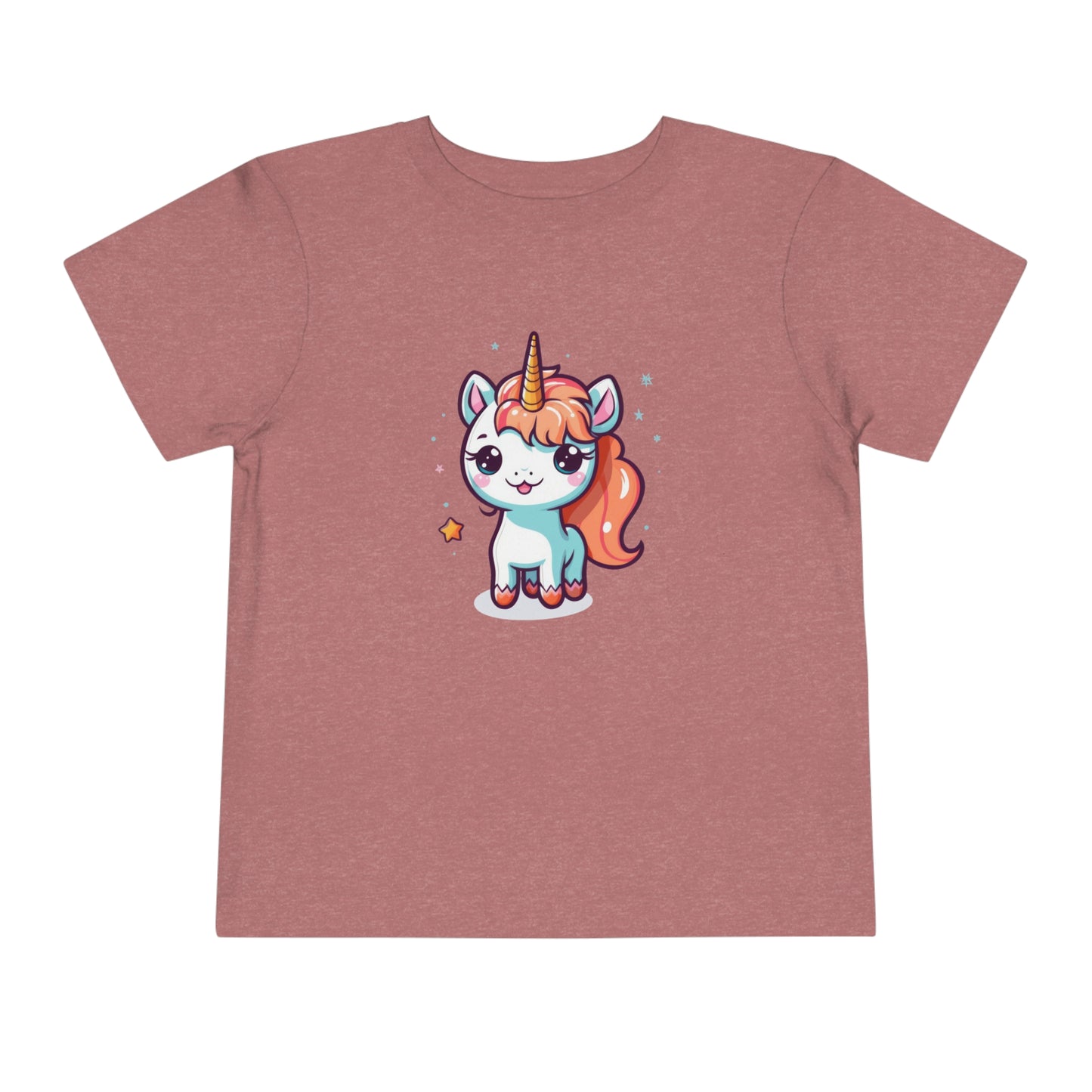 Flat front view of the Heather Mauve shirt