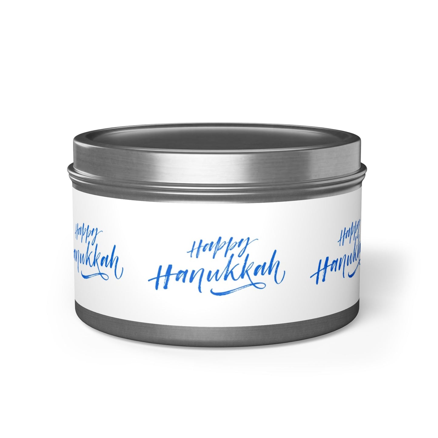 Happy Hanukkah Tin Candles: 2 sizes; Scented Candle Gift