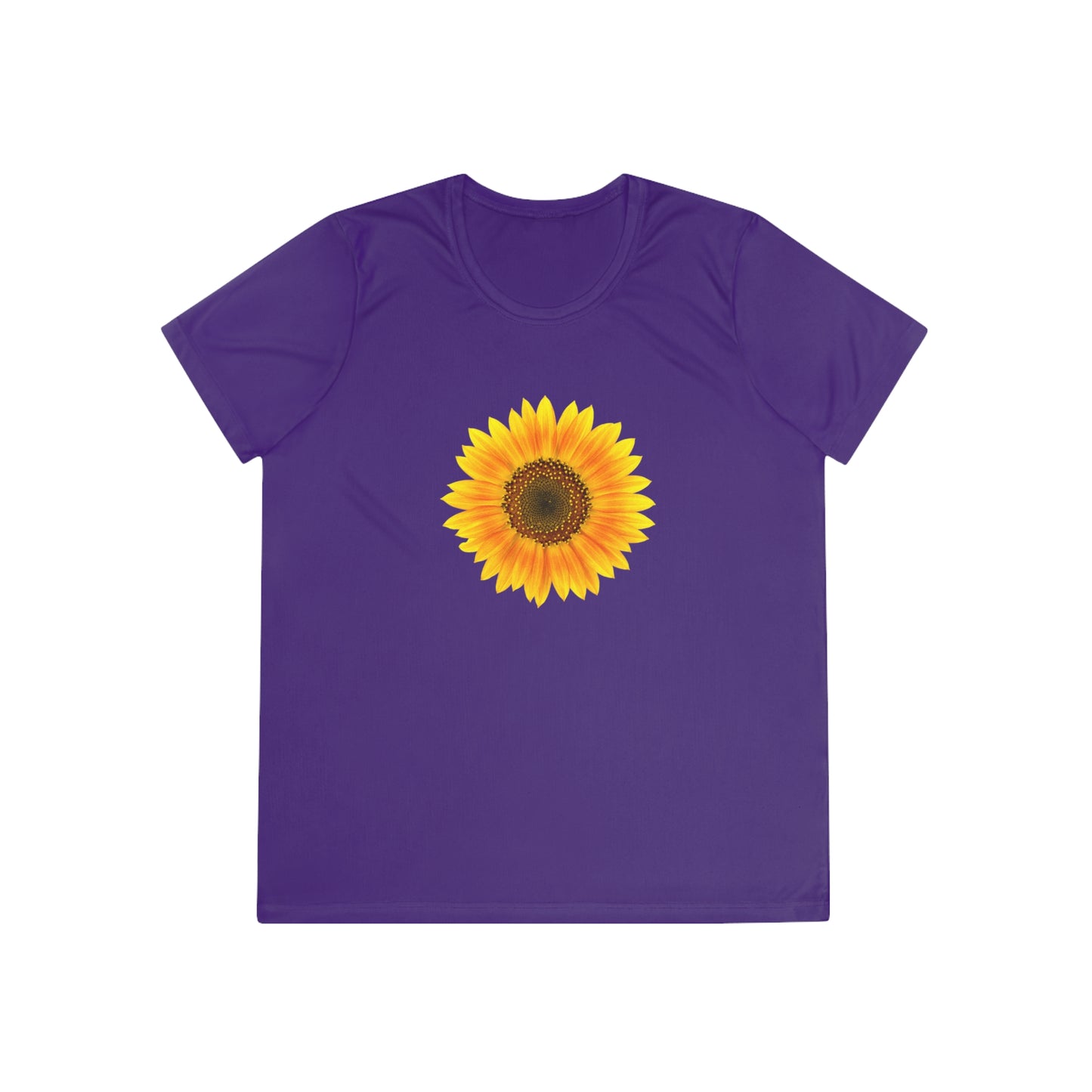 Flat front view of the Purple shirt