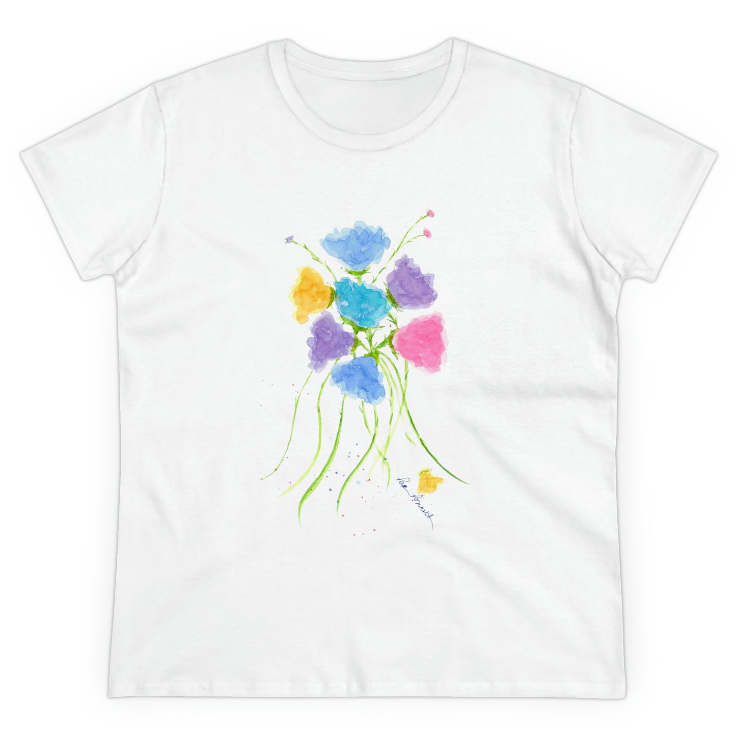 Flat front view of the White shirt