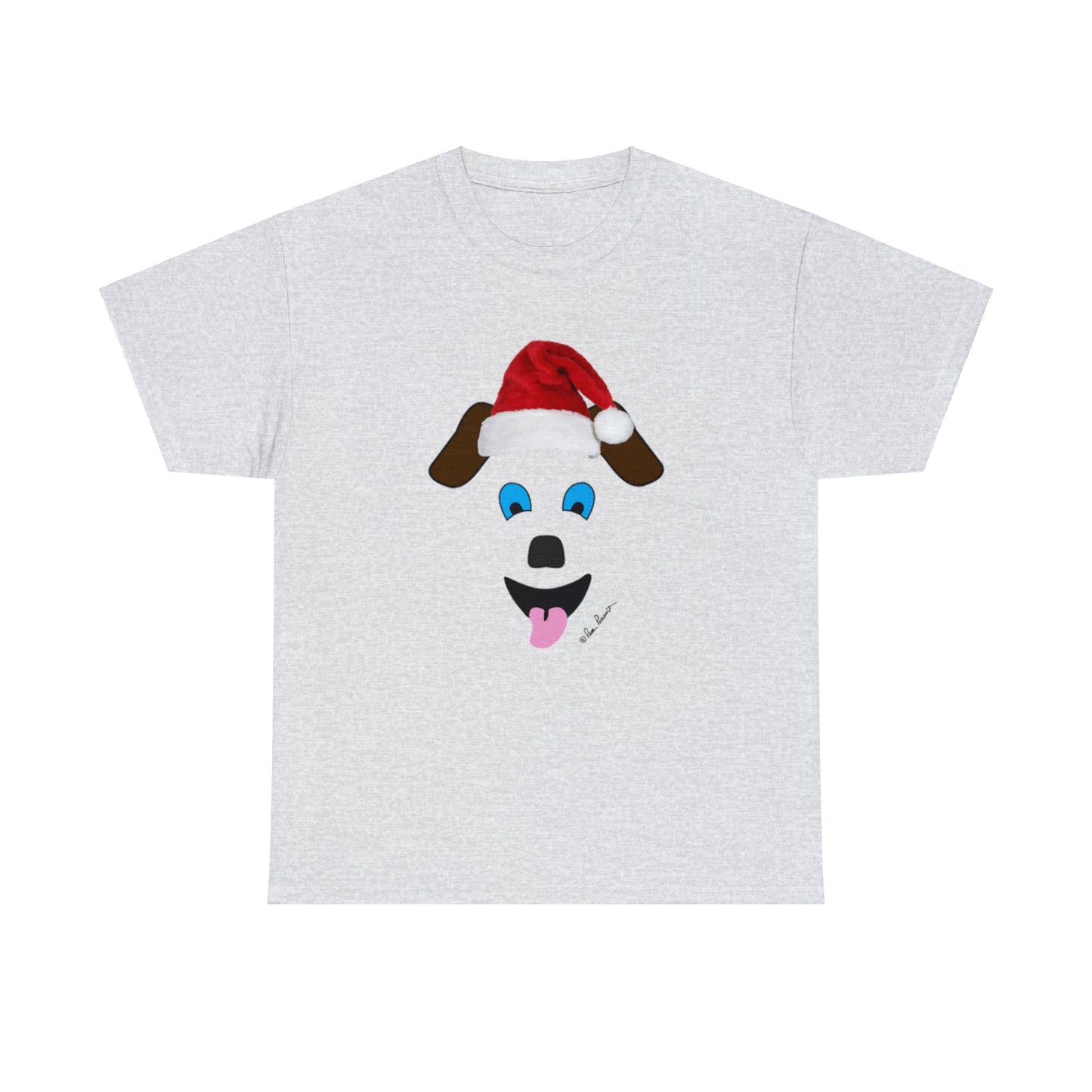 Santa-Dog Unisex T-shirt: 3 colors; Cotton; Gildan brand