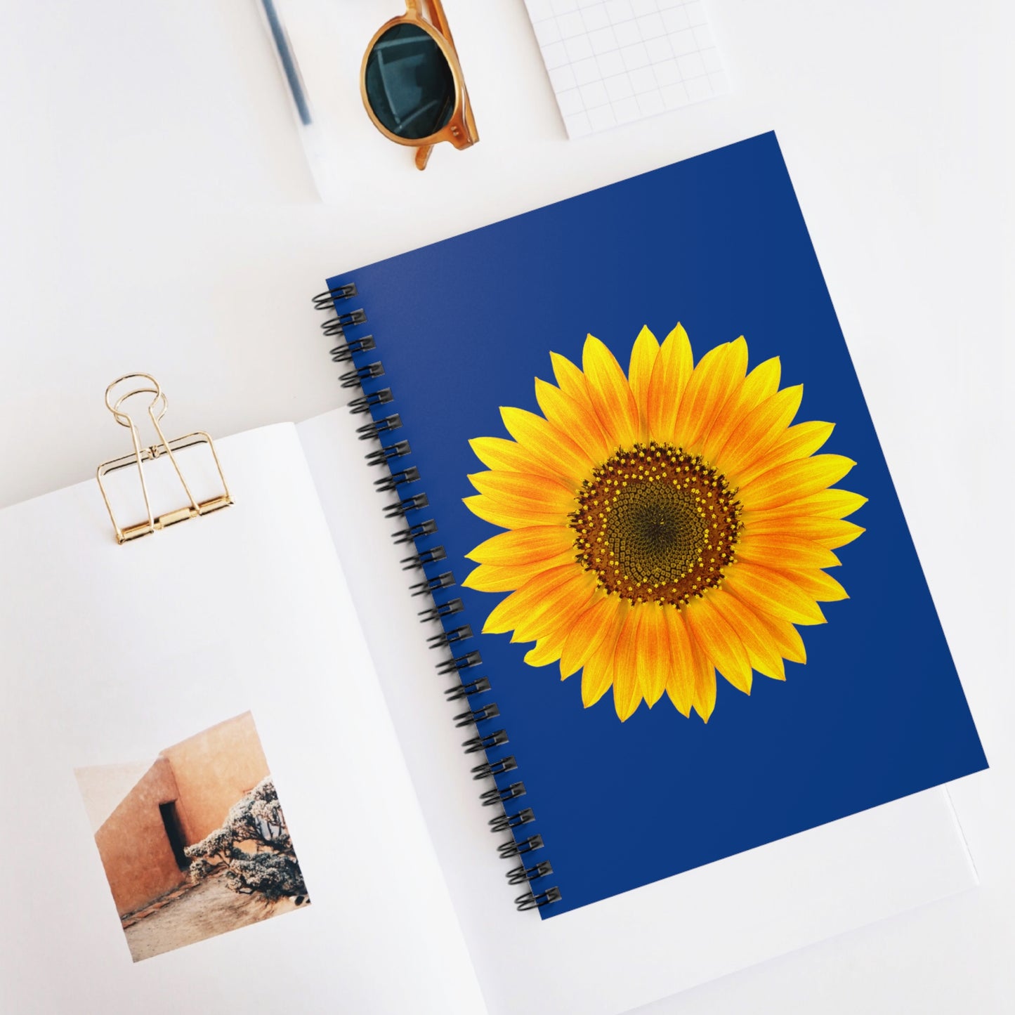 Mock up of the notebook laying on a surface