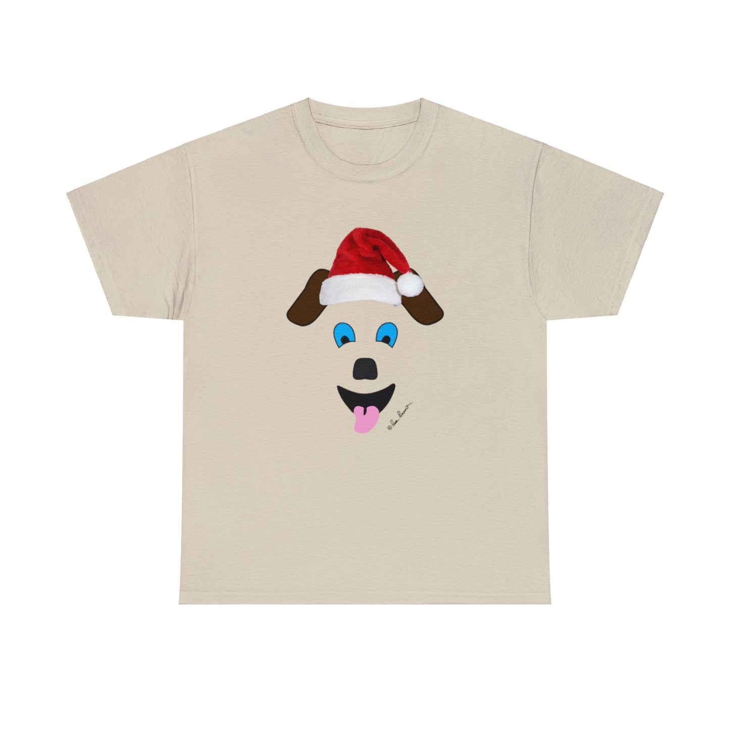 Santa-Dog Unisex T-shirt: 3 colors; Cotton; Gildan brand