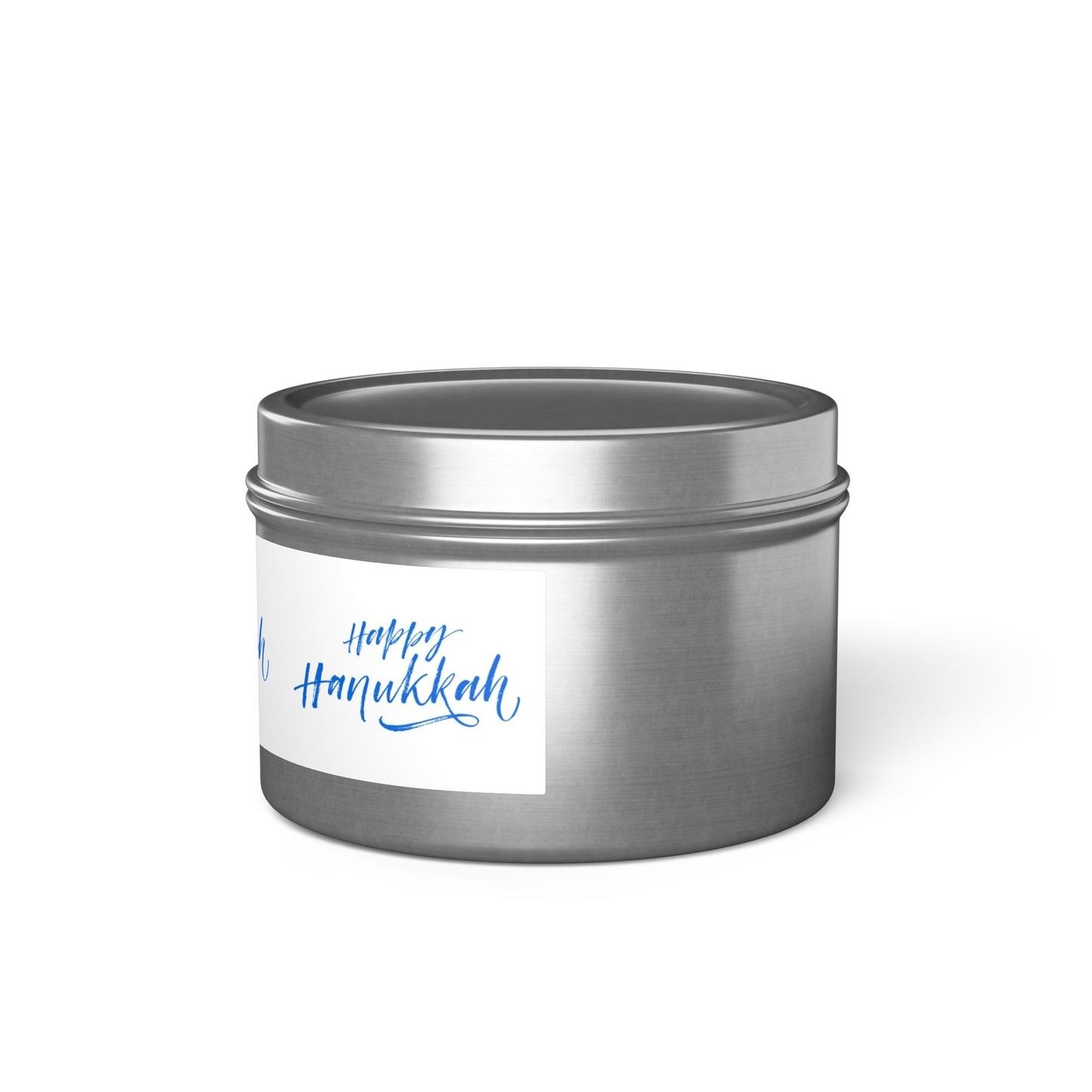 Happy Hanukkah Tin Candles: 2 sizes; Scented Candle Gift