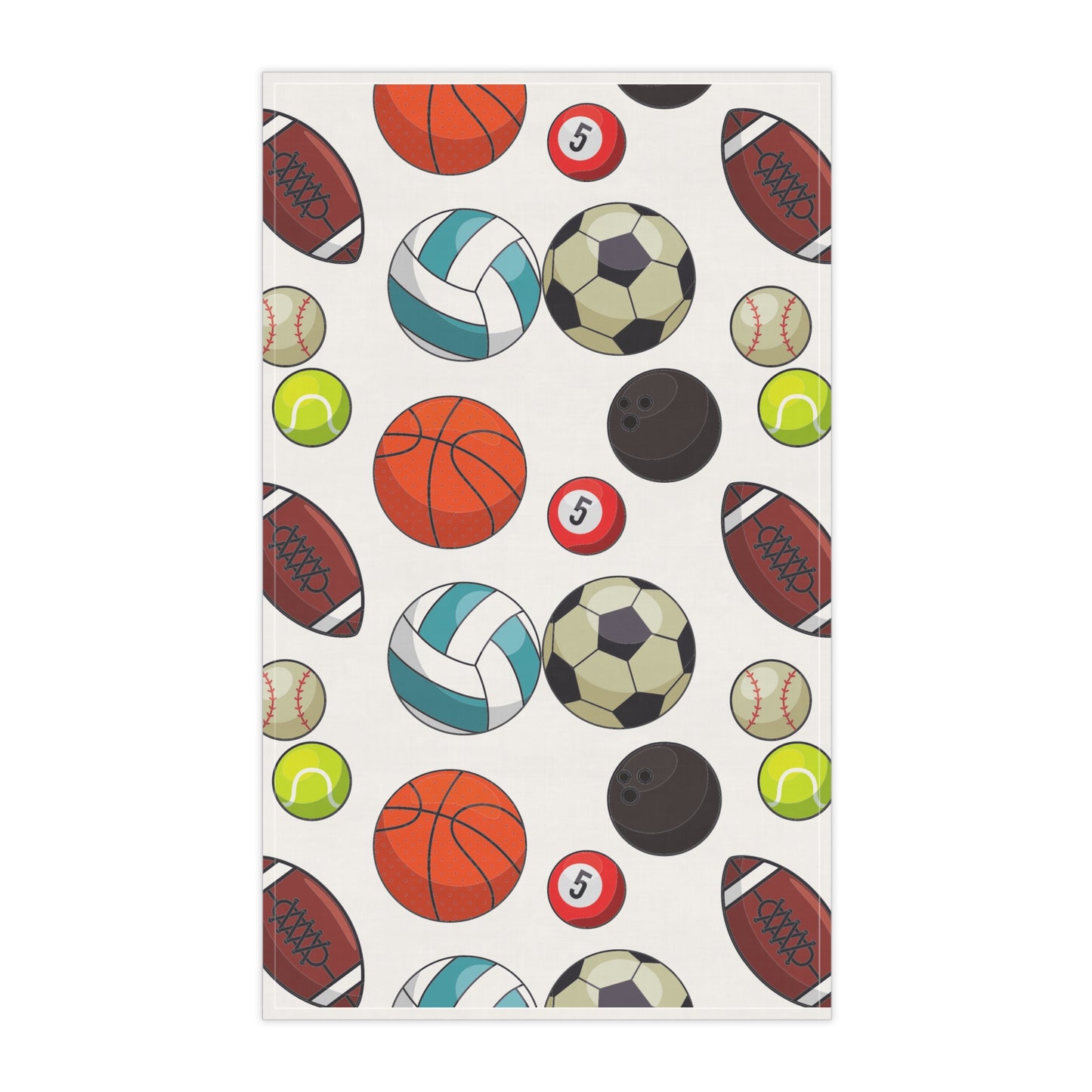 Game Day Towel: 18" x 30"; Cotton twill; Sports graphics