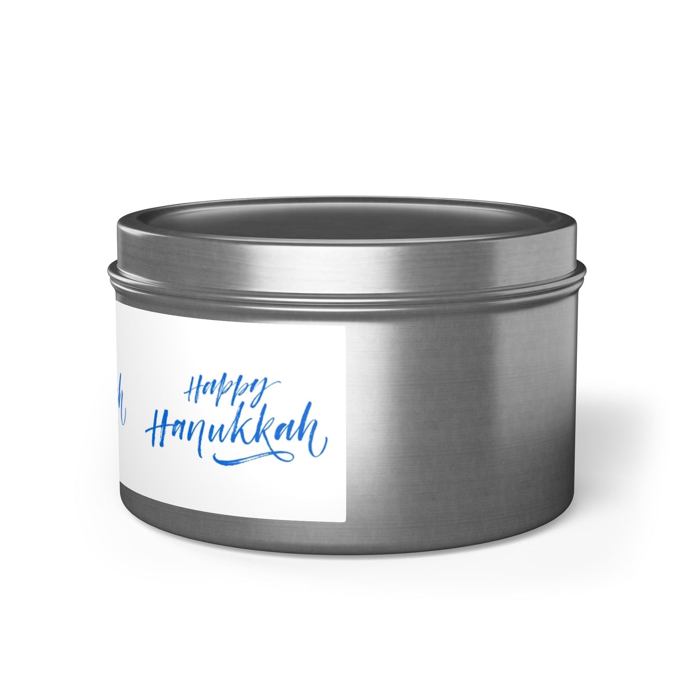 Happy Hanukkah Tin Candles: 2 sizes; Scented Candle Gift