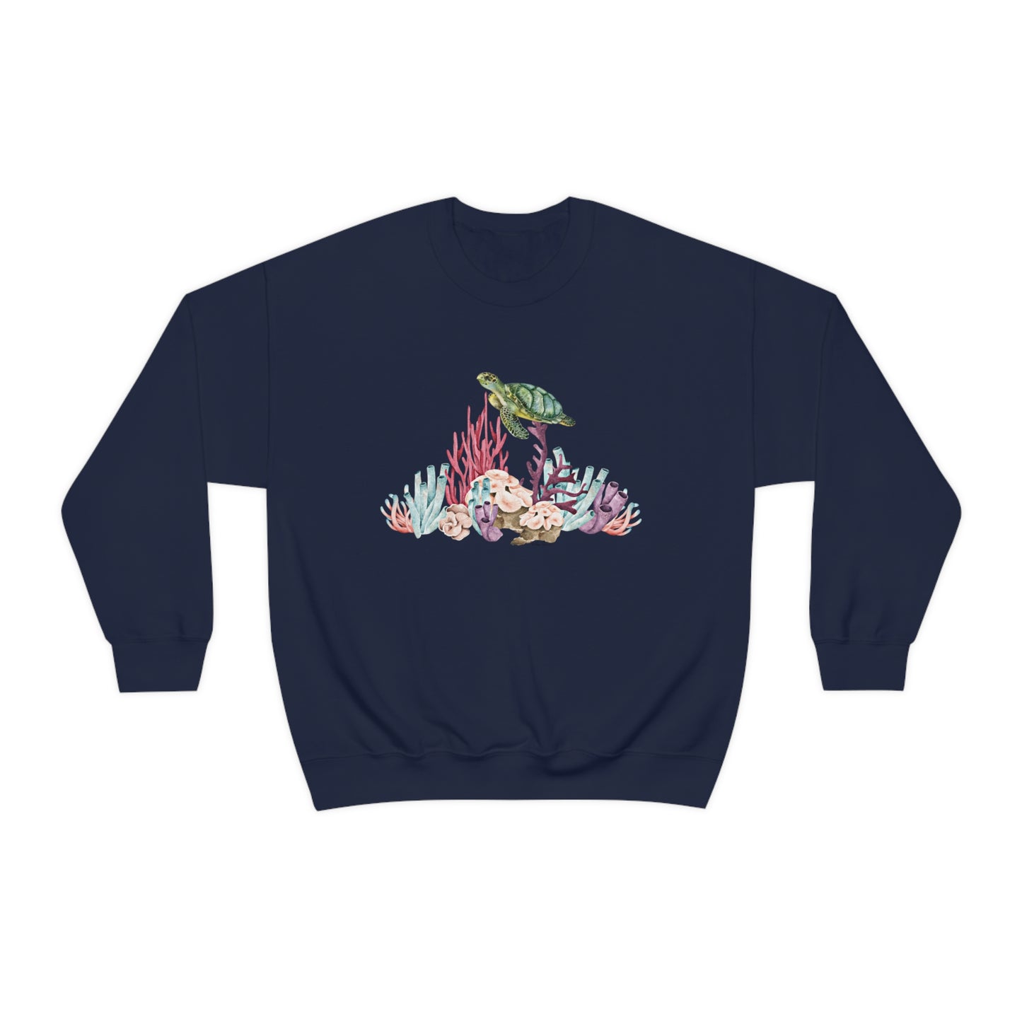 Flat front view of the Navy blue shirt