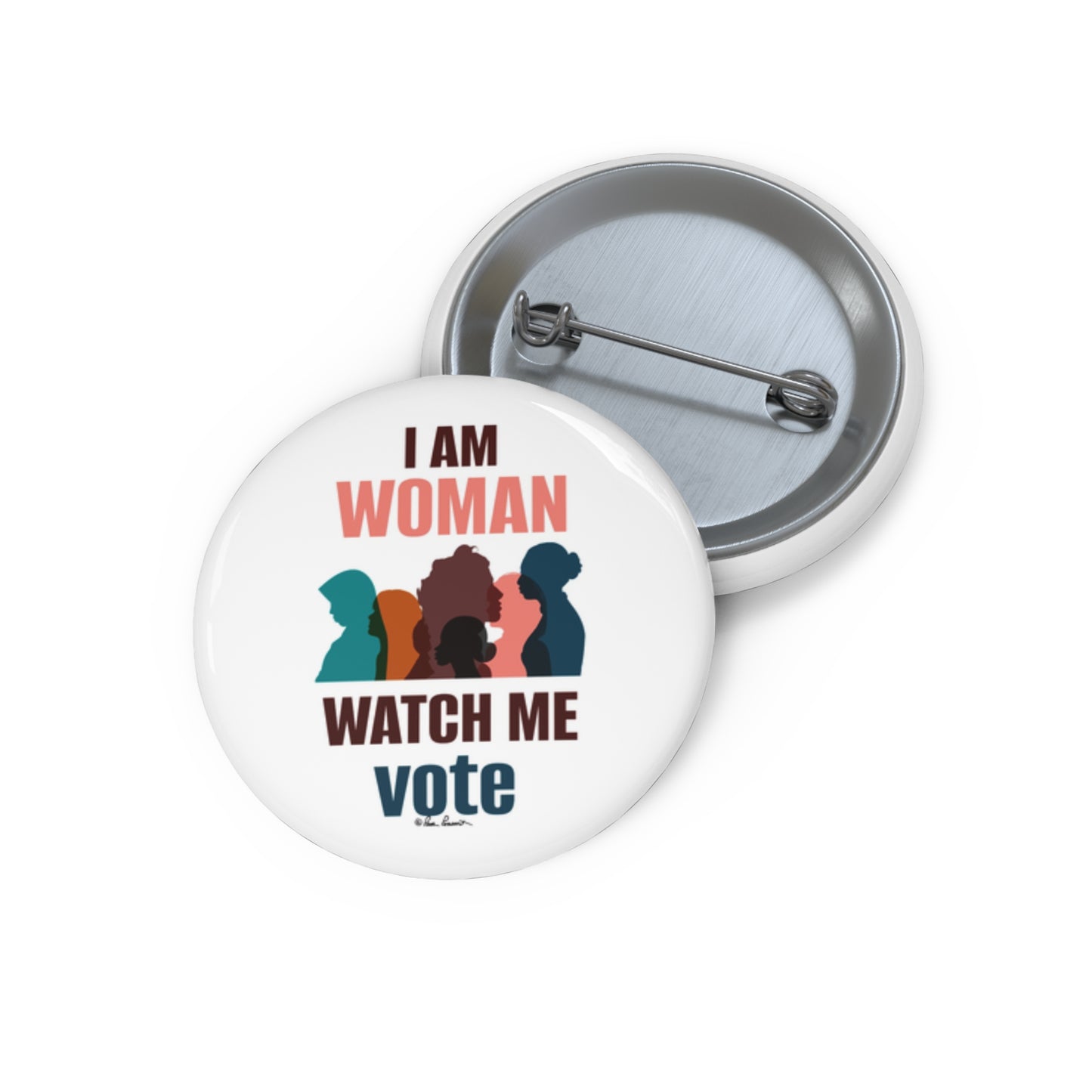 1.25" button - front and back