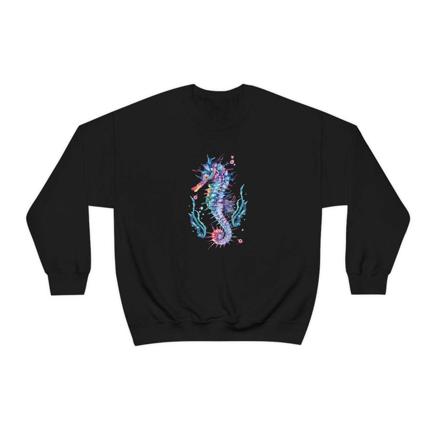 Flat front view of the Black shirt