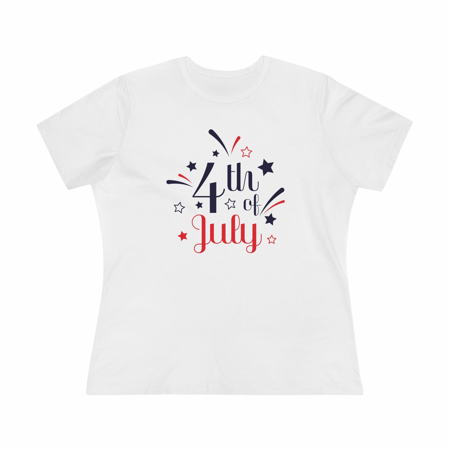 Flat front view of the White t-shirt