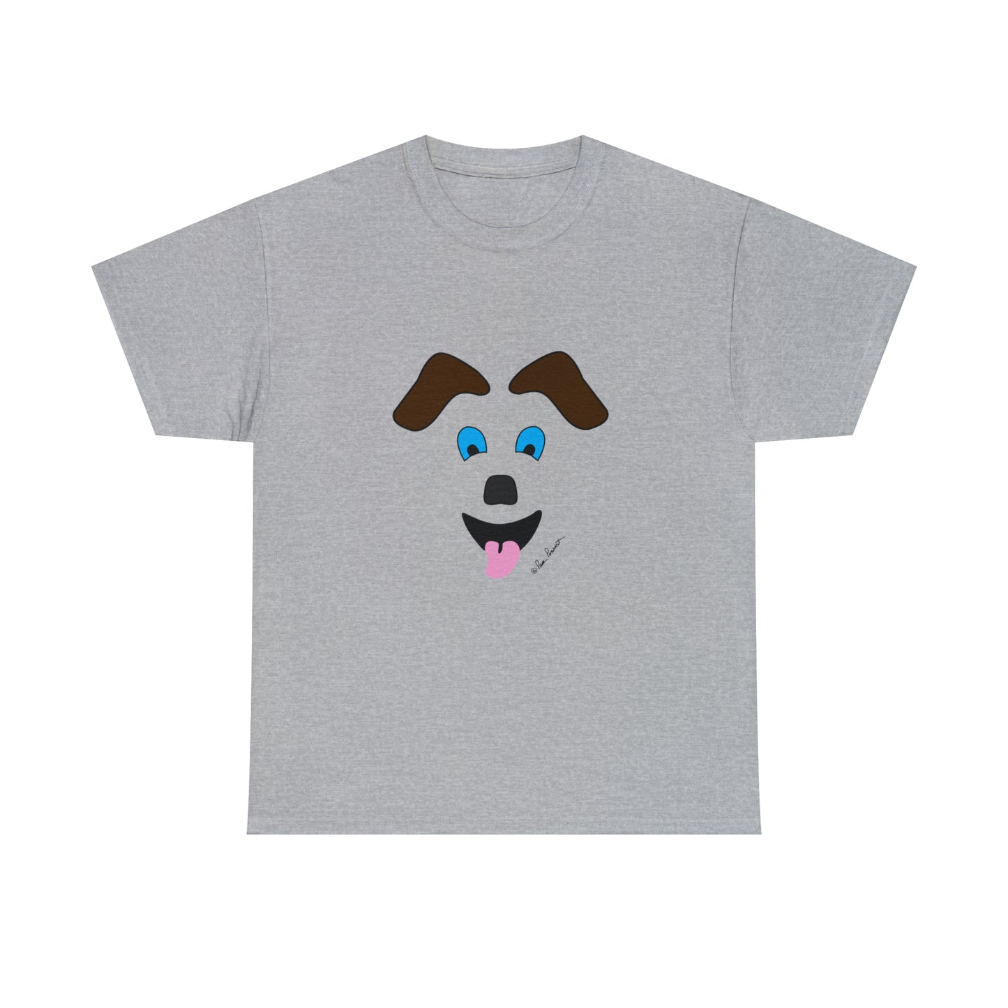 Flat front view of the Sports Grey shirt