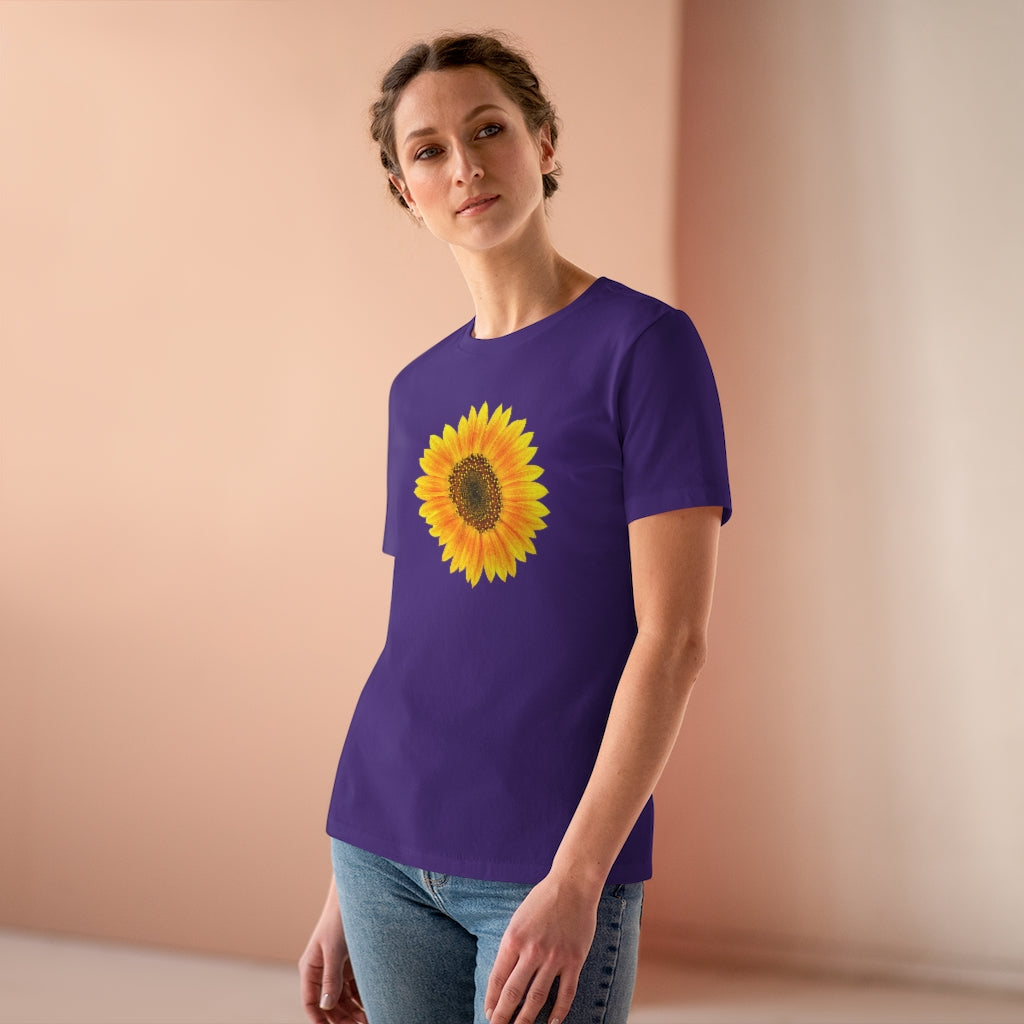 Mock up of a woman wearing our t-shirt