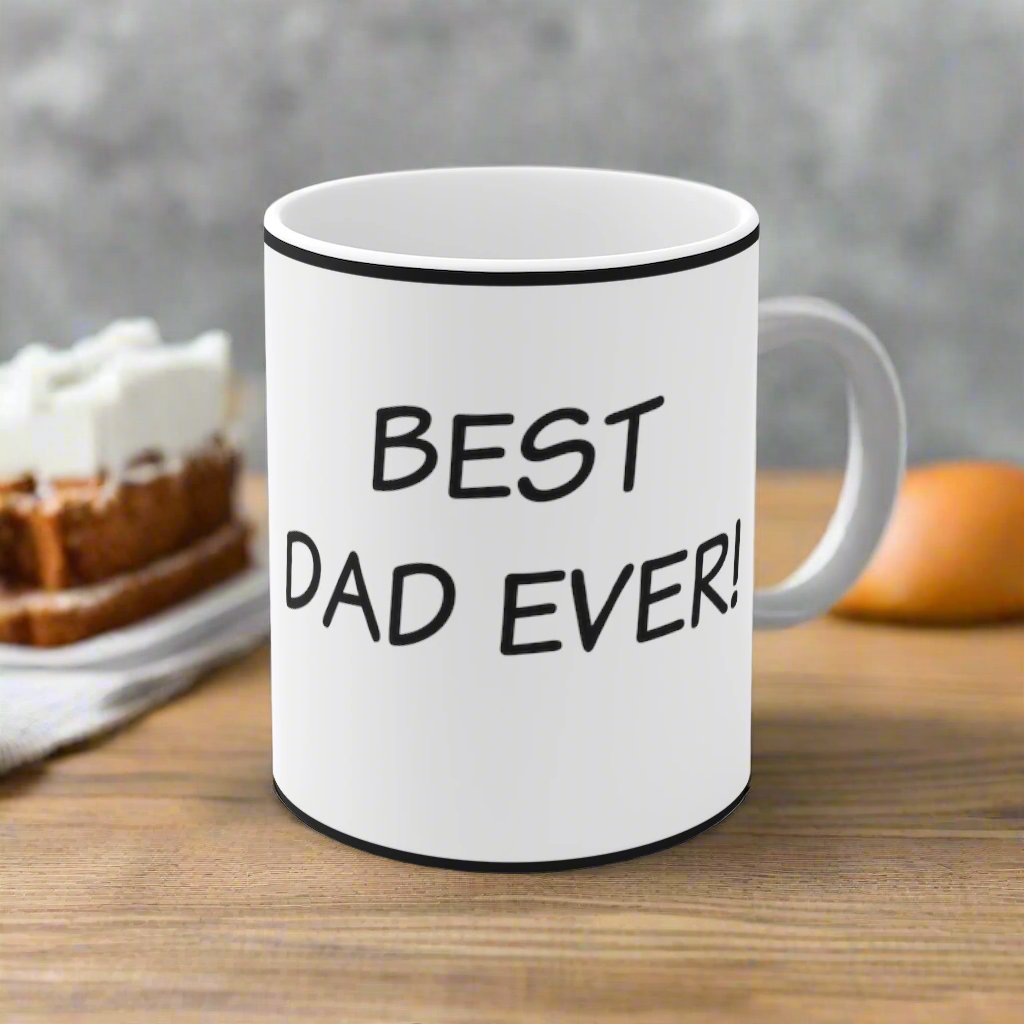 Front view of the Best-Dad Ever! mug