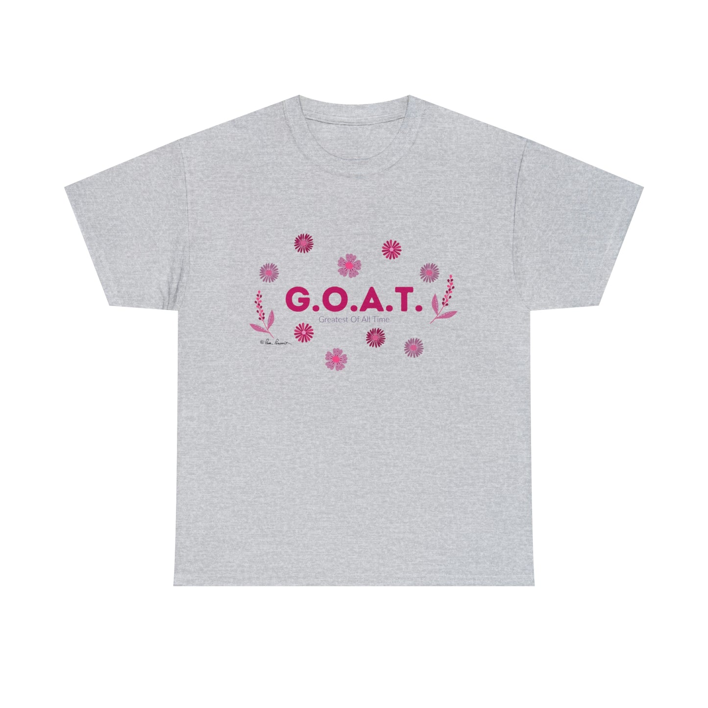 Flat front view of the sport grey t-shirt
