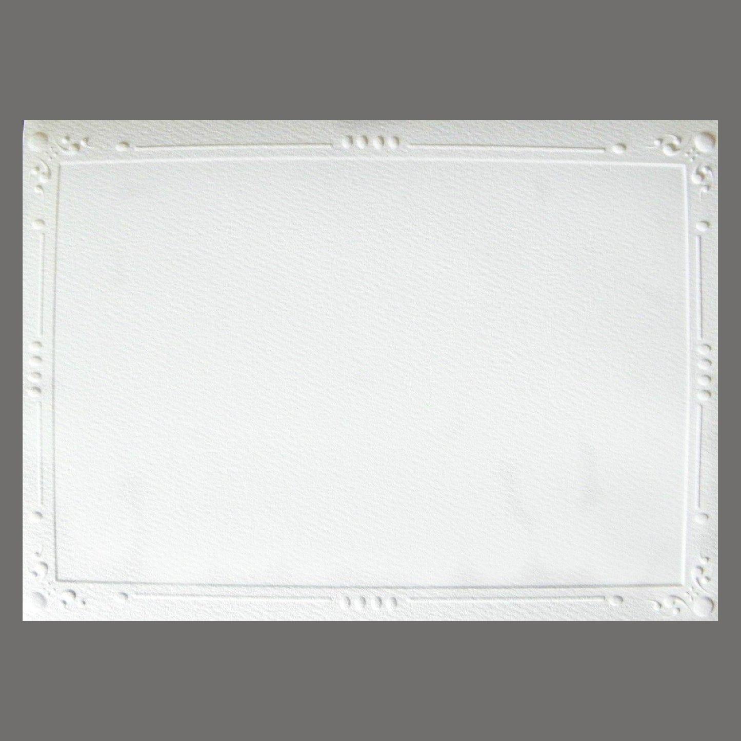 Front of Decorative Embossed Card Stock used in our All-Purpose Greeting Card