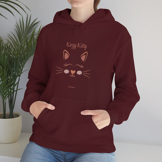 Mock up of a woman sitting on a surface wearing our Maroon sweatshirt