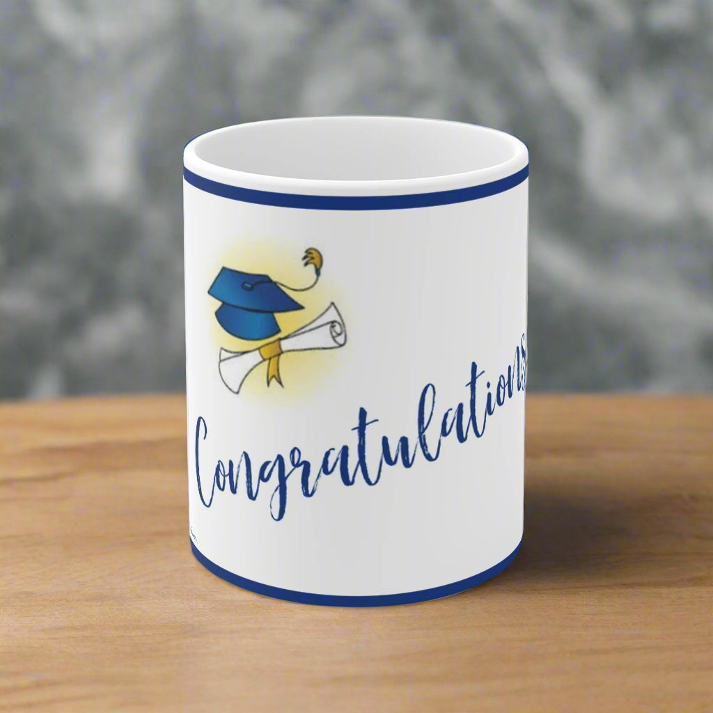 Front view of our Graduation Congratulations Mug