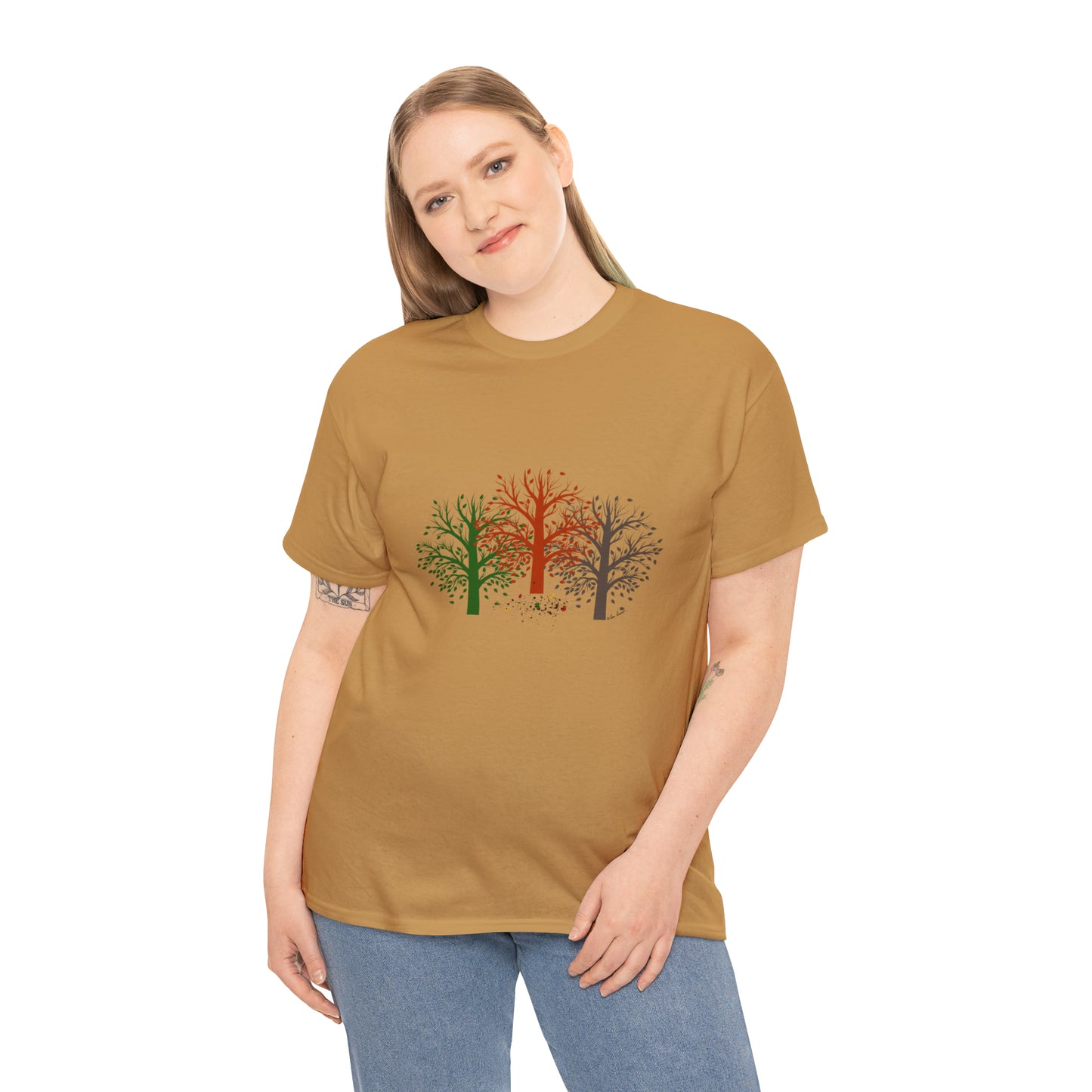 Unisex Autumn-Trees T-shirt: Cotton; 3 colors; Gildan brand