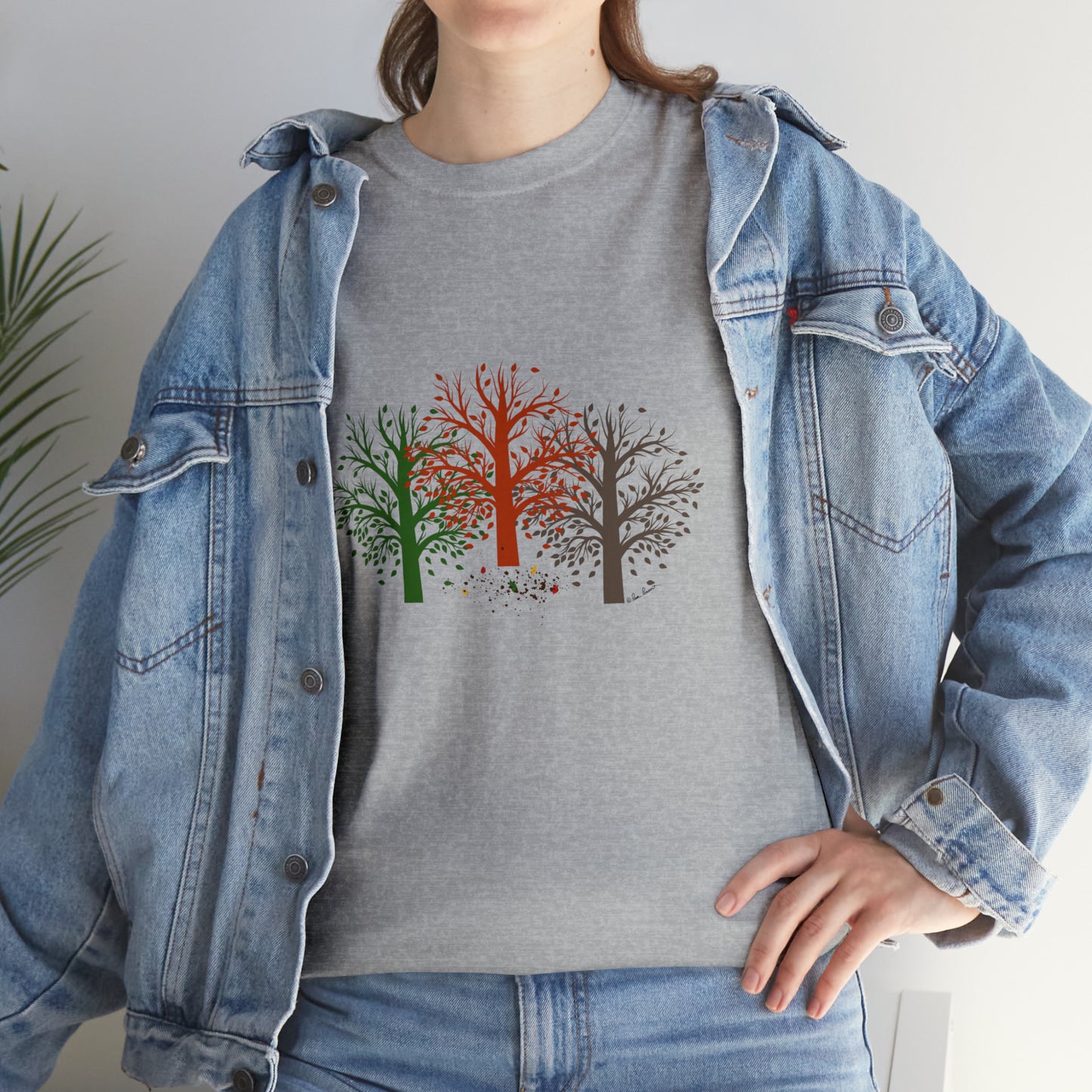 Unisex Autumn-Trees T-shirt: Cotton; 3 colors; Gildan brand