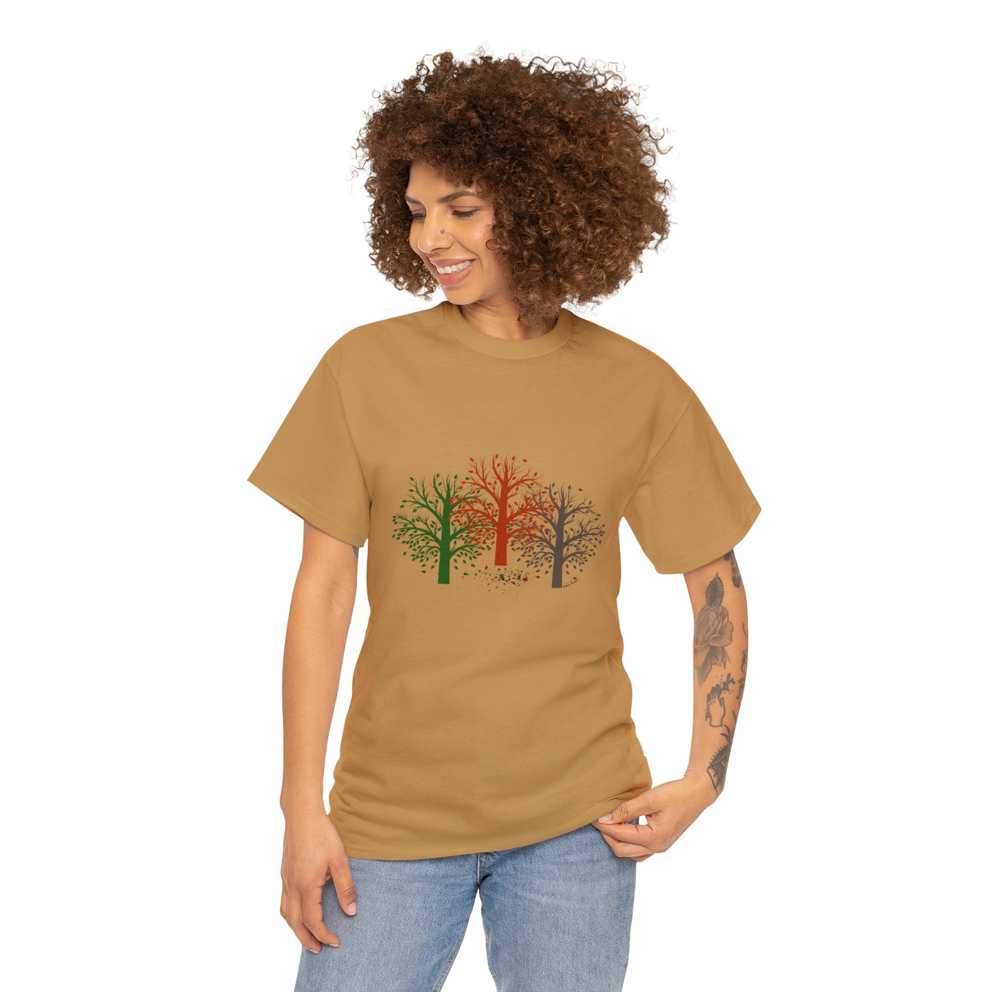 Unisex Autumn-Trees T-shirt: Cotton; 3 colors; Gildan brand