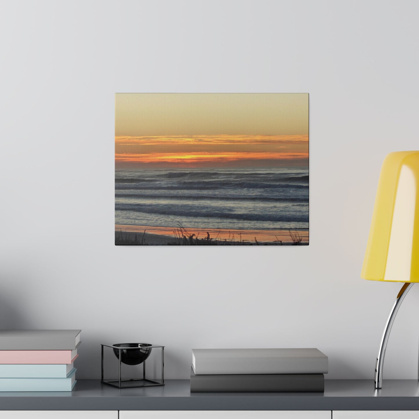 Orange Sunset-Seascape Matte-Canvas: 4 sizes; Photography