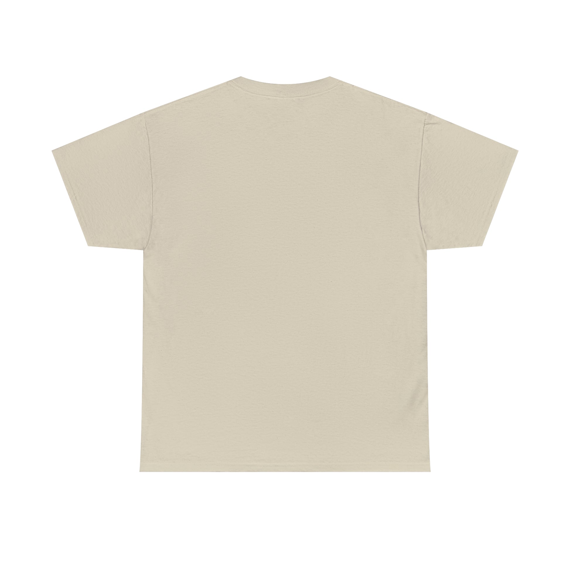 Flat back view of the Sand t-shirt
