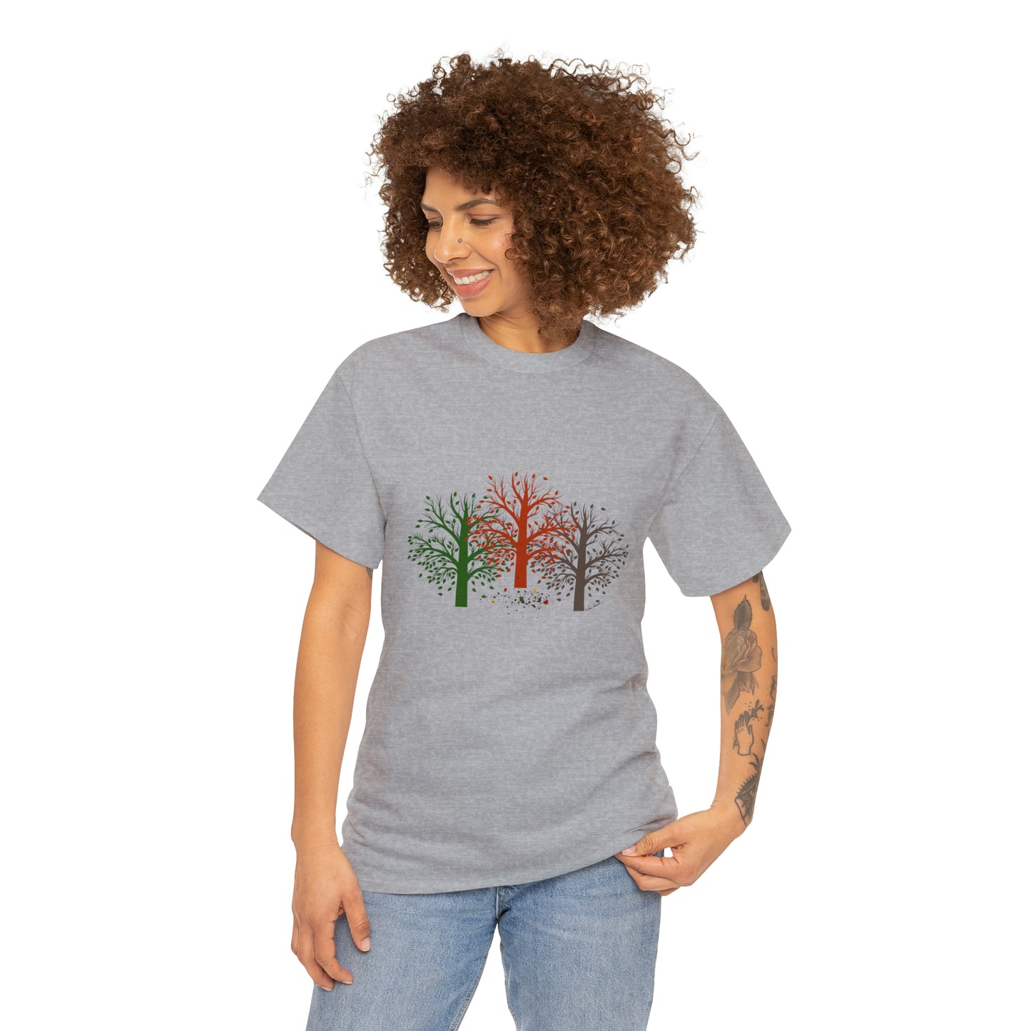 Unisex Autumn-Trees T-shirt: Cotton; 3 colors; Gildan brand