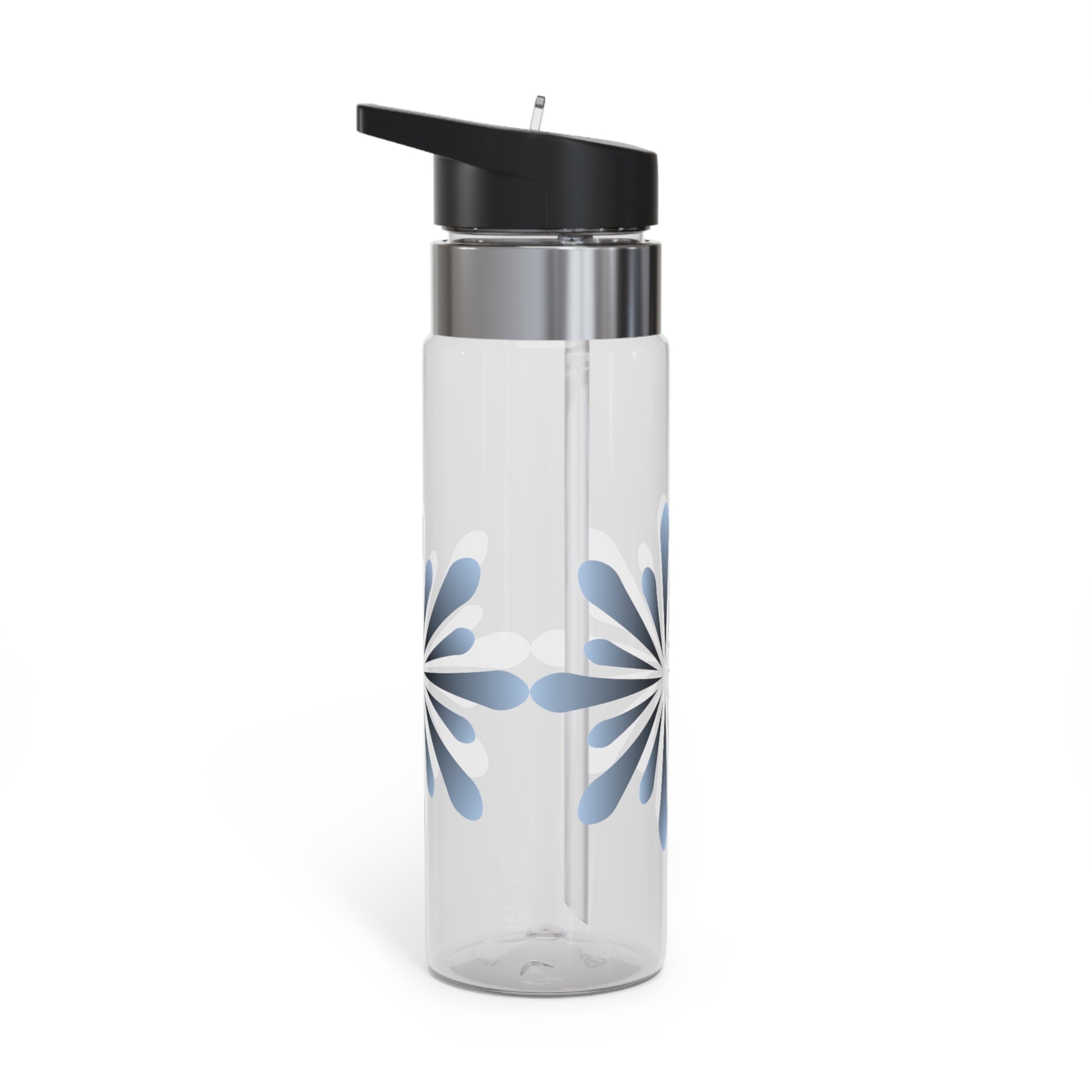 A BPA-free sport water bottle with a black lid: Unisex Sport Water Bottle: 20 oz.; Kensington Tritan™ by Printify
