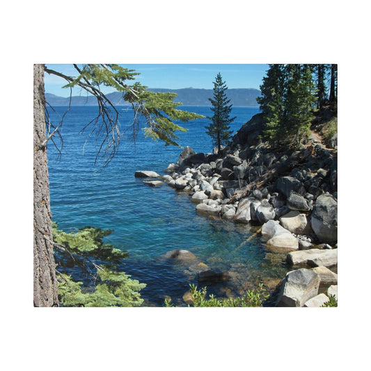 Rubicon-Hiking Trail Matte-Canvas: 4 sizes; Lake Tahoe, CA