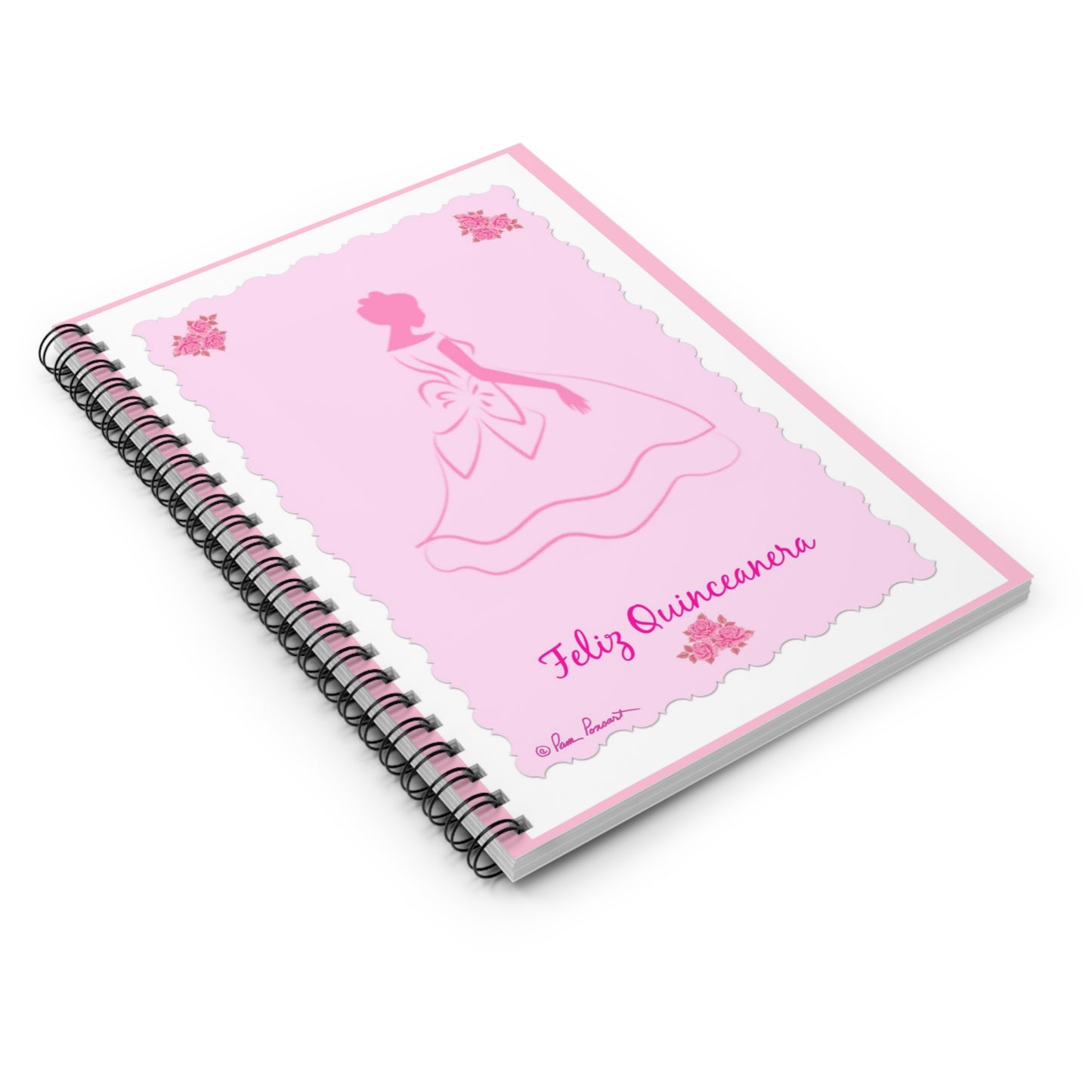 Latina Quinceanera Notebook: 6" x 8"; 118 Lined pages