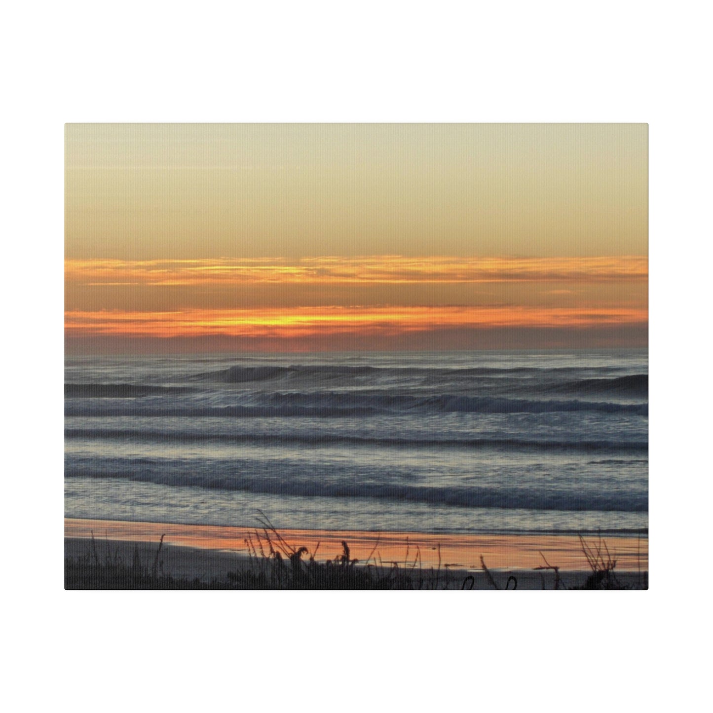 Orange Sunset-Seascape Matte-Canvas: 4 sizes; Photography