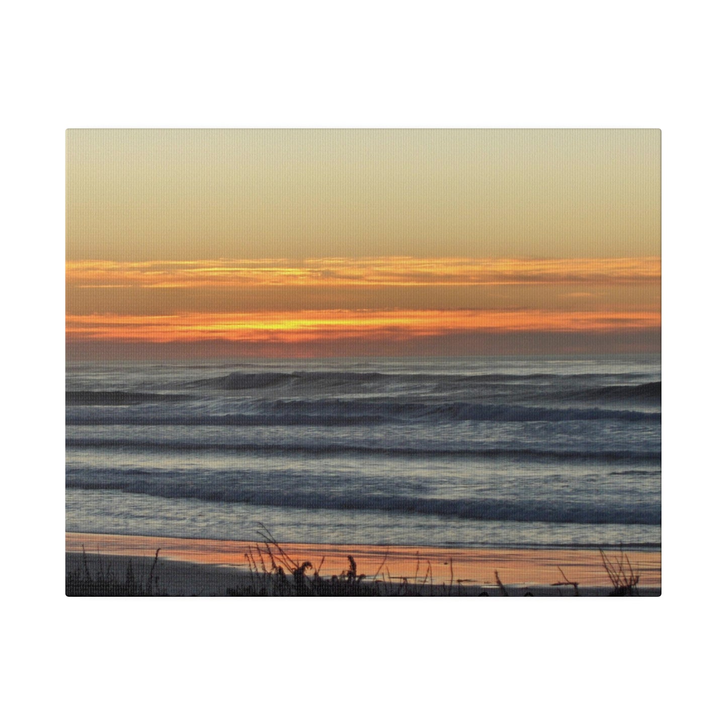 Orange Sunset-Seascape Matte-Canvas: 4 sizes; Photography