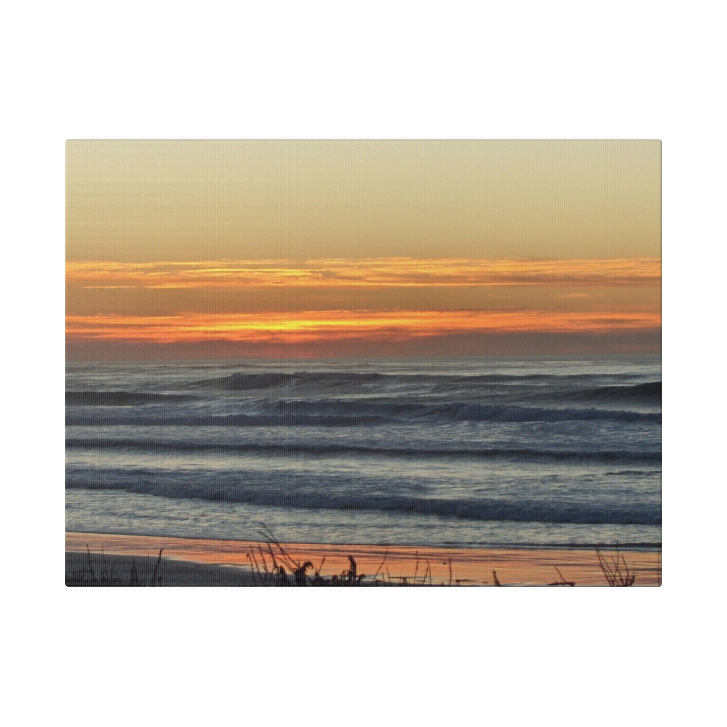 Orange Sunset-Seascape Matte-Canvas: 4 sizes; Photography