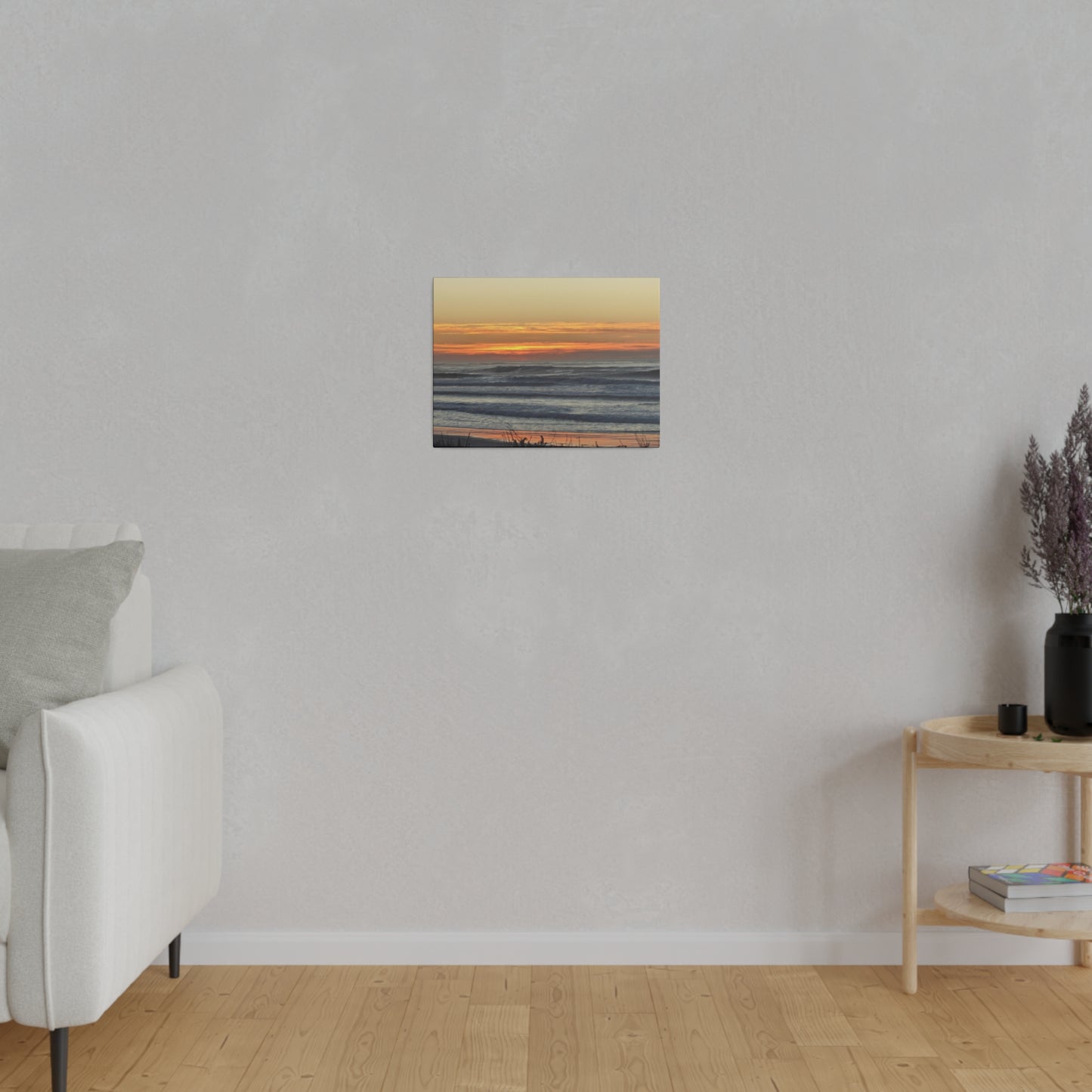 Orange Sunset-Seascape Matte-Canvas: 4 sizes; Photography