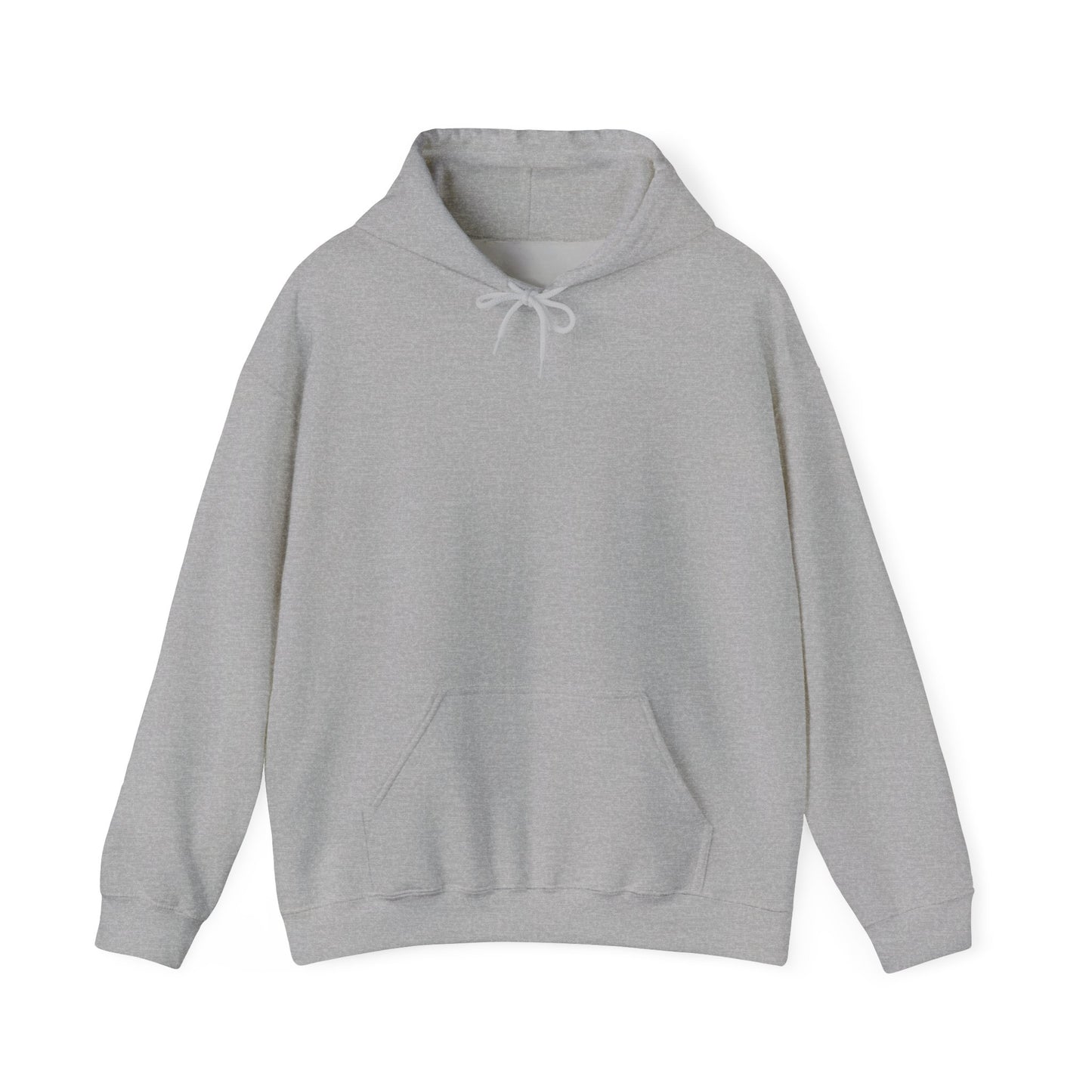 The Courage Is Contagious Hoodie by Printify is a light gray, mid-weight, hooded sweatshirt featuring a front pocket and drawstring. Ethically produced, it's perfect for everyday wear while supporting mental health awareness.