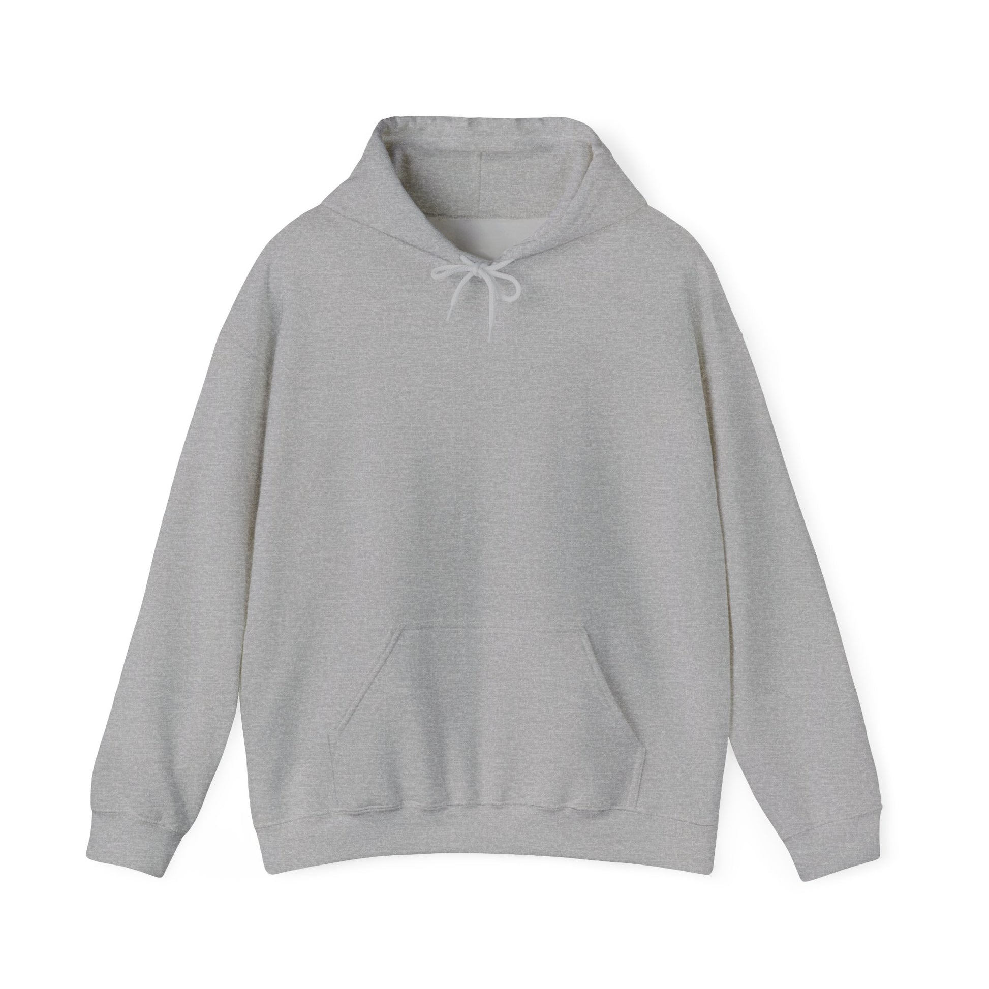 The Courage Is Contagious Hoodie by Printify is a light gray, mid-weight, hooded sweatshirt featuring a front pocket and drawstring. Ethically produced, it's perfect for everyday wear while supporting mental health awareness.
