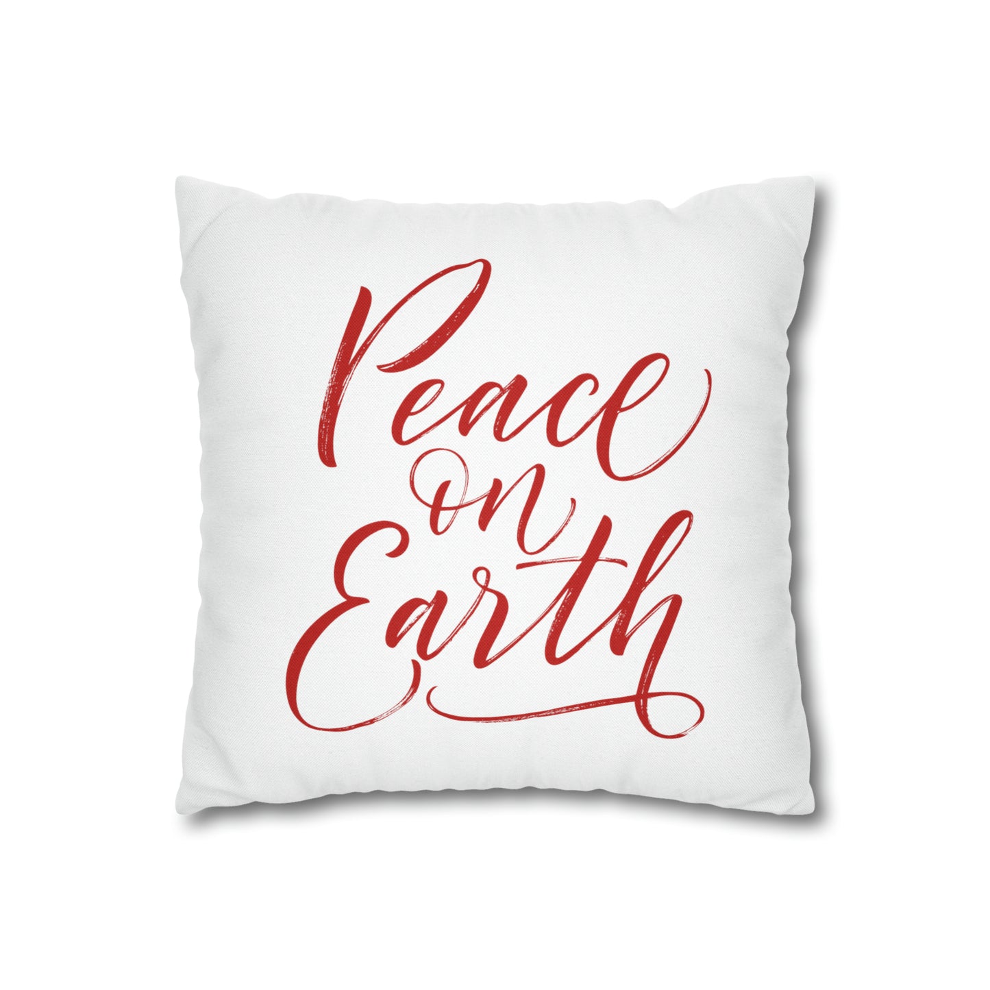 Holiday-Text Pillow Case: Polyester; 2 sizes; Square