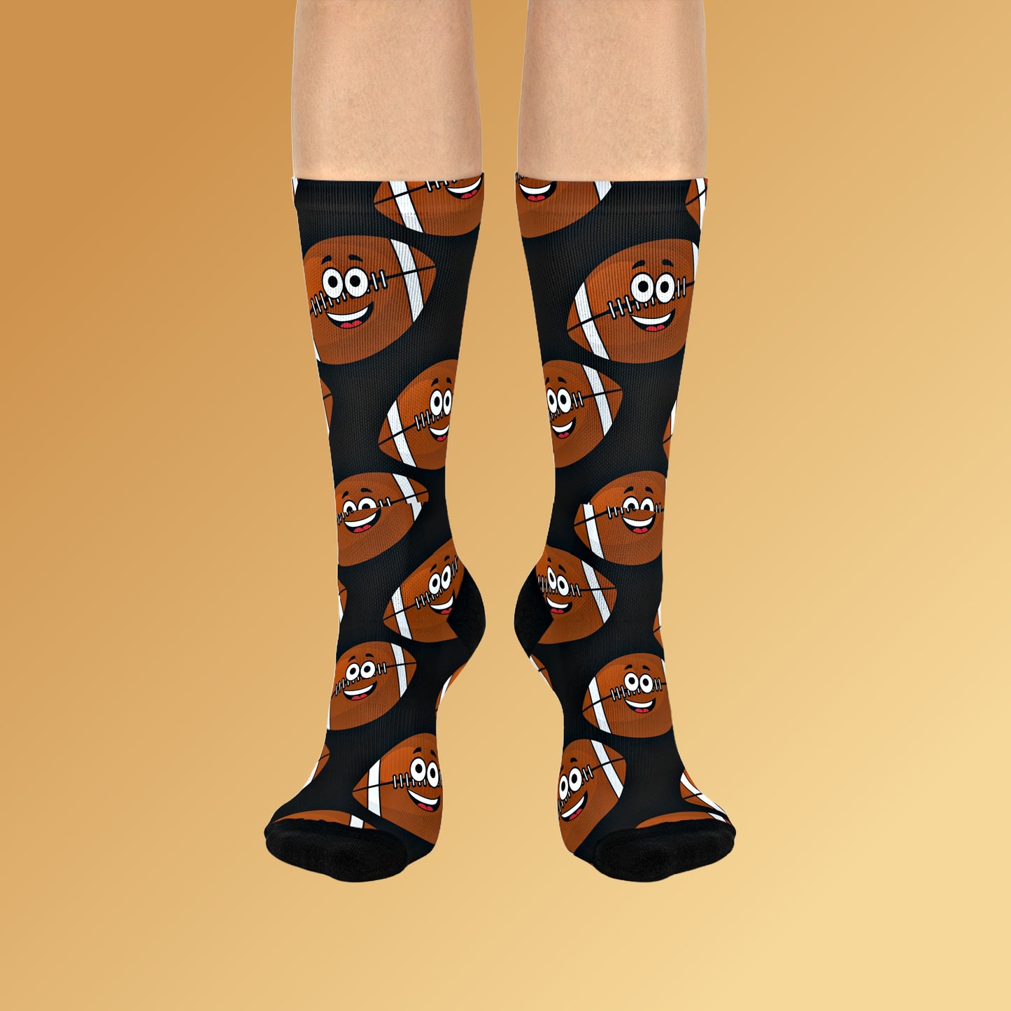Unisex Football-Lovers Socks: One size; Cushioned; Polyester