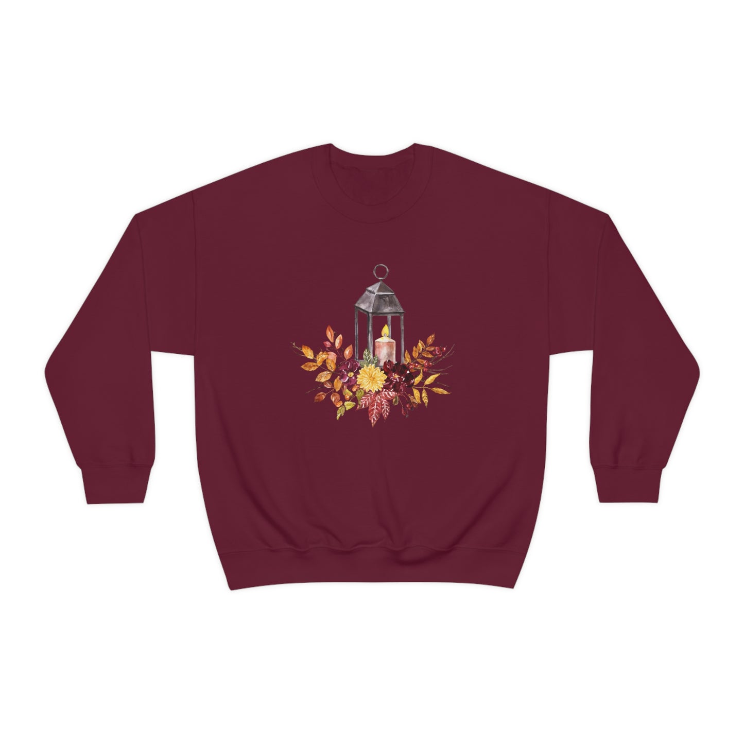 Flat front view of the Maroon shirt