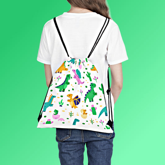 Mock up of a girl carrying the bag on her back