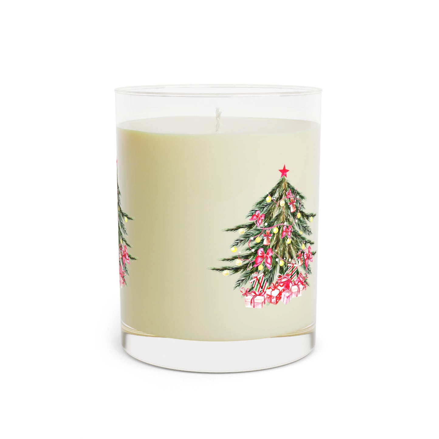 Holiday Scented Candle: Christmas Tree Design; 11 oz.; Glass